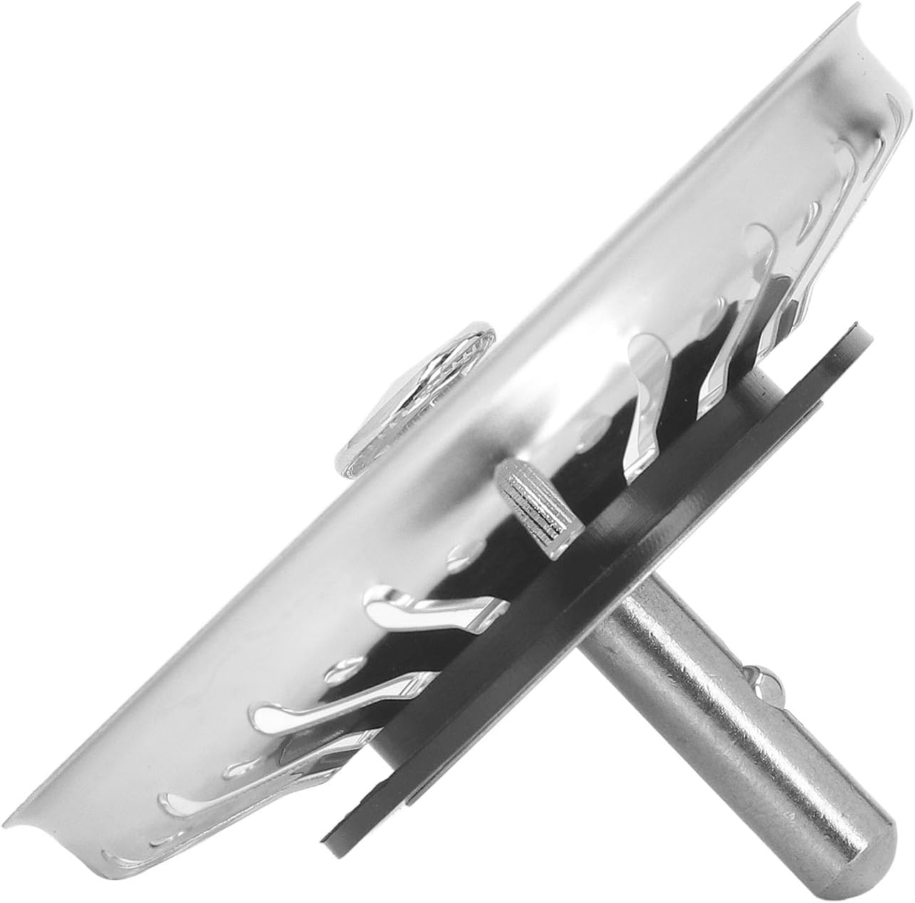 Hyuduo Stainless Steel Kitchen Sink Strainer, 84Mm Diameter, Rubber Base Filter Basket for Drainage image number 1