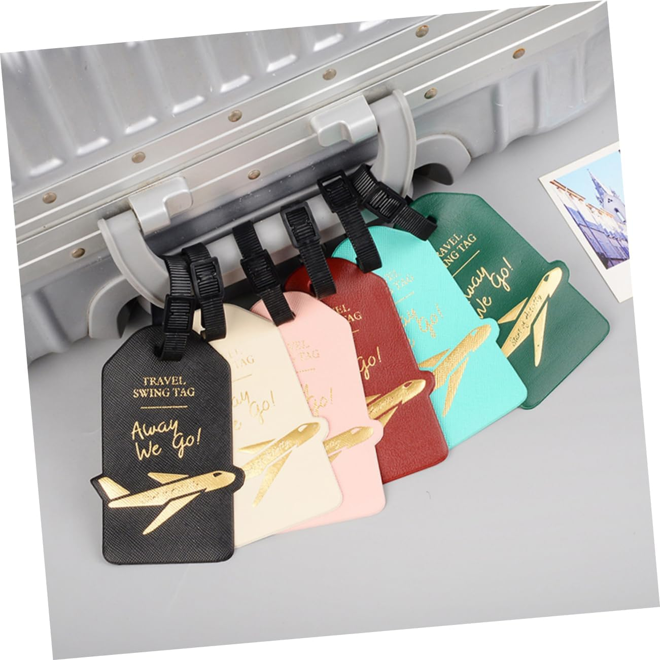 CHILDWEET Travel Suitcase Tag Luggage Id Labels Baggage Tag Straps Connector Random Color
