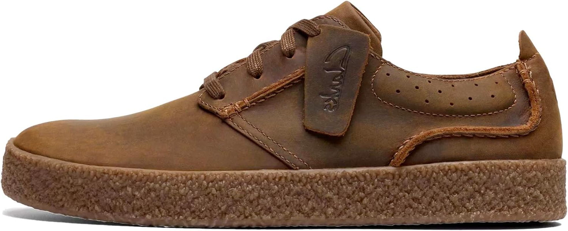 Clarks Streethilllace Men'S Trainers in Brown Smooth Leather
