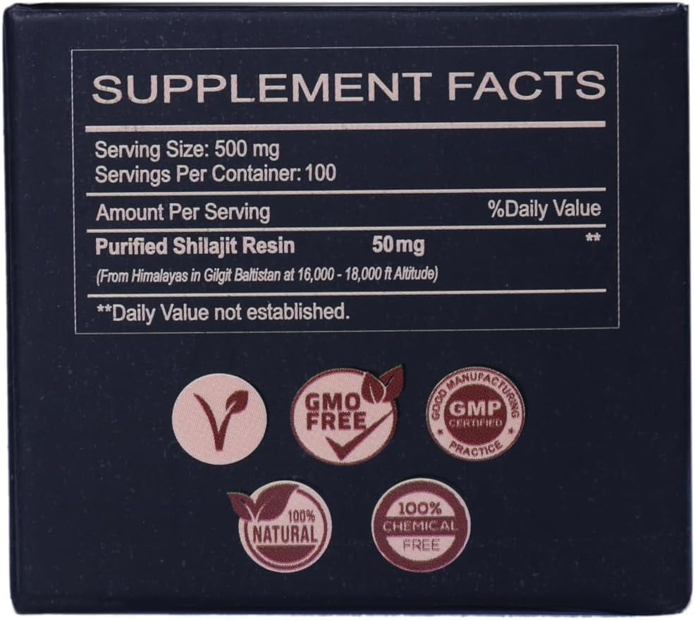 Shilajit Resin, Essential Minerals for Natural Energy Boost, High Potency for Men & Women, Fulvic Acid with Lab Test Report: 1.76Oz image number 6