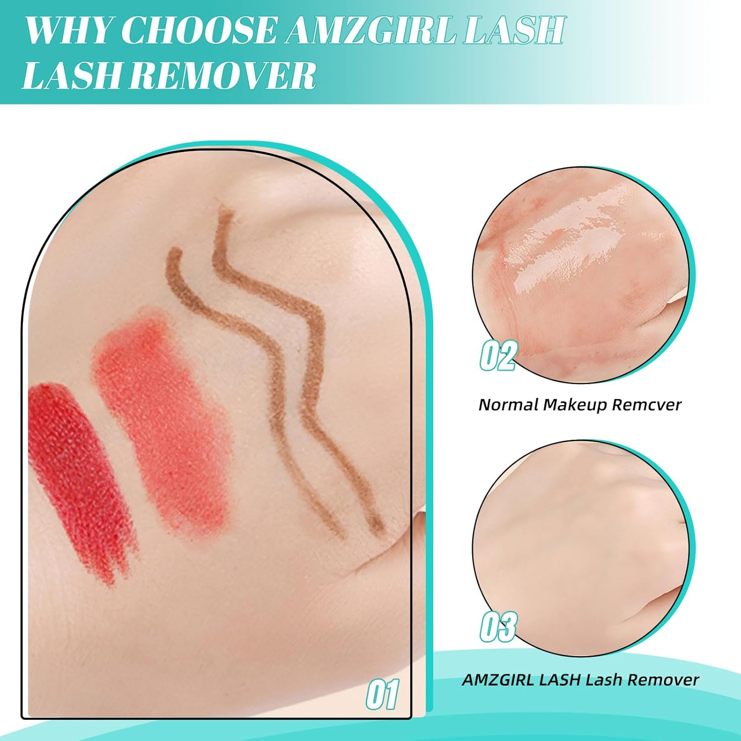 Eyelash Extension Remover 12Ml,Lash Cluster Remover for Lash Extensions,Individual Lashes Remover Non Irritating,Diy Eyelashes Clusters Glue Remover Oil,Eye Cleanser for Removal Diy Lash Extensions image number 2