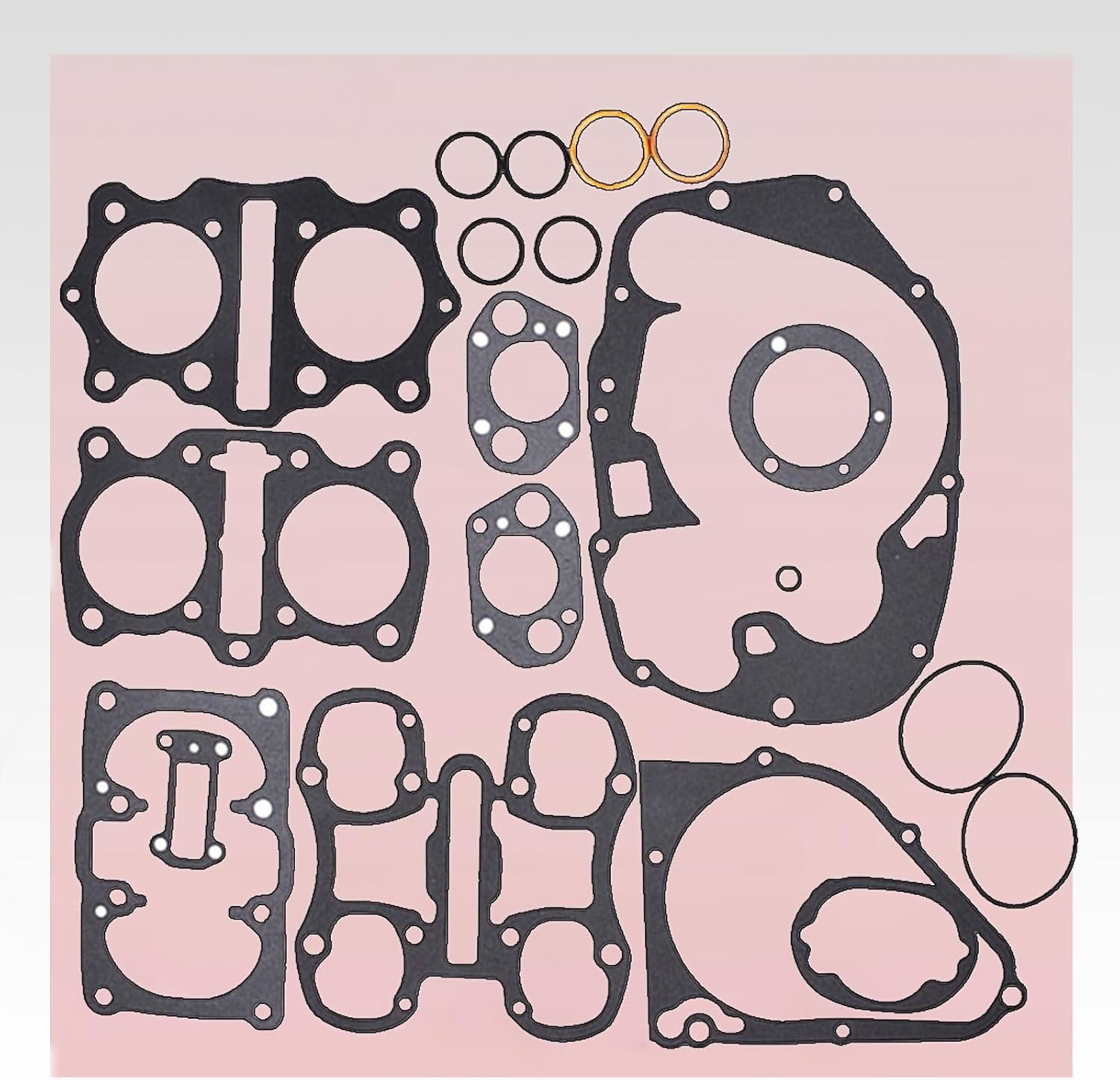 Autoparts Engine Gasket Set Kit for Honda CB350 CL350 SL350 Twin - 1969-1973 image number 3