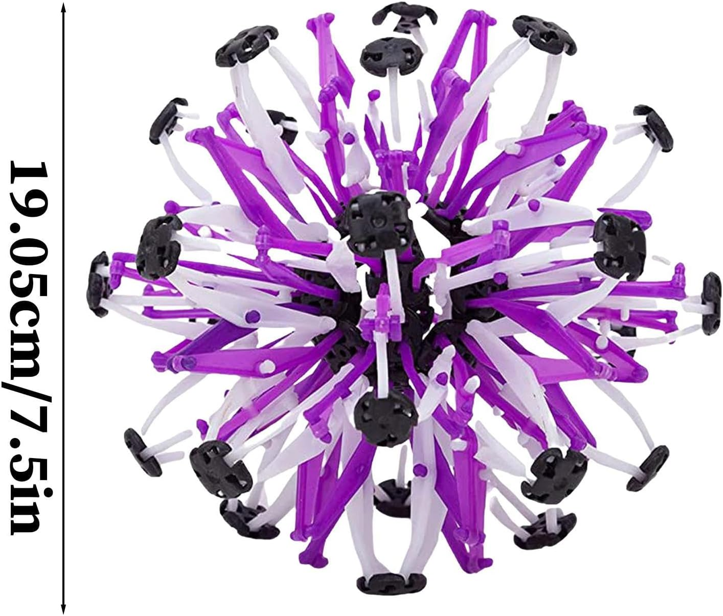 Expanding Scalable Variable Flower Ball, Magic Telescopic Ball Educational Toy Magic Telescopic Globe Geometric Shape, Sensory Sphere for Kids and Adults, Novelty Stress Relief Toy image number 3