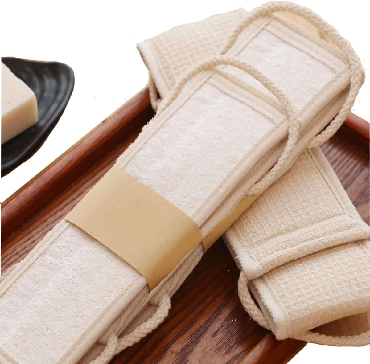 UCINNOVATE 3Pack 100% Natural Back Scrubber Loofah Shower, Eco-Friendly Bath Large Dual Side Shower Sponge Loofa, Back Brush Washer Body Scrubber Shower for Men Women image number 5