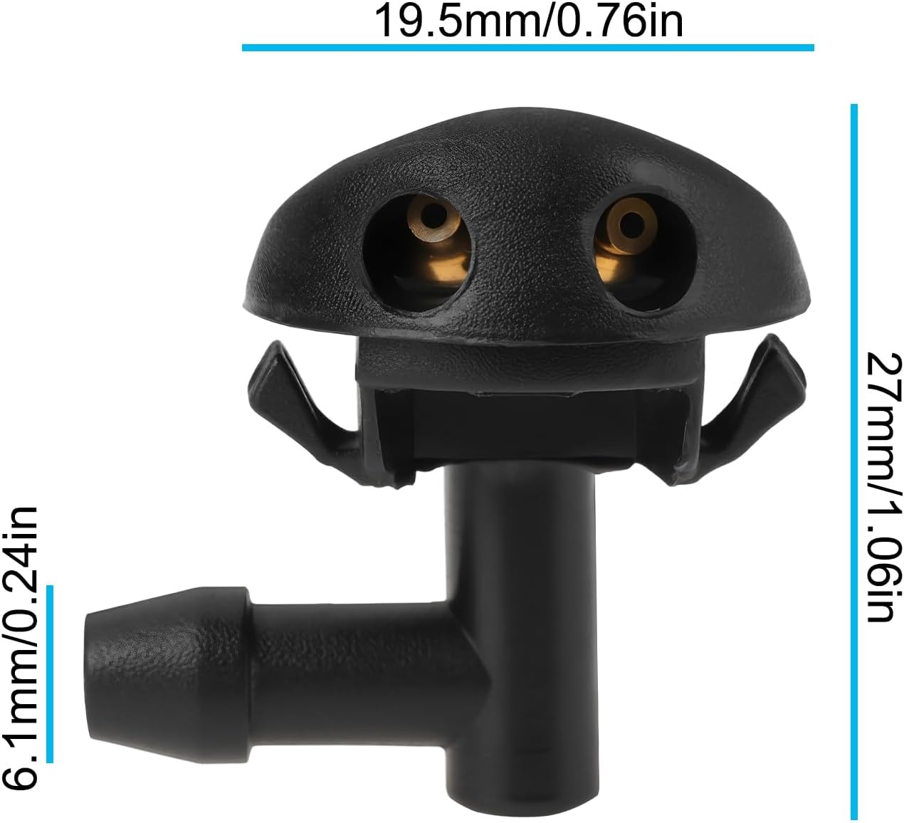 Be in Your Mind 4 Pcs Car Windshield Cleaning Water Spray 1451181 90356178 Compatible with Vauxhall Calibra Combo Corsa Omega image number 1