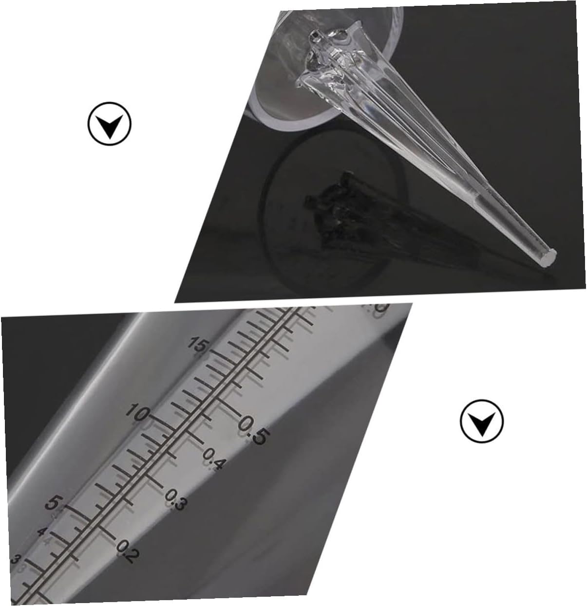 3Pcs Cone Shaped Rain Measuring Cups with Clear Graduated Scale Outdoor Rain Gauge for Garden Lawn Agriculture and Meteorological Use Plastic Spike Design image number 1