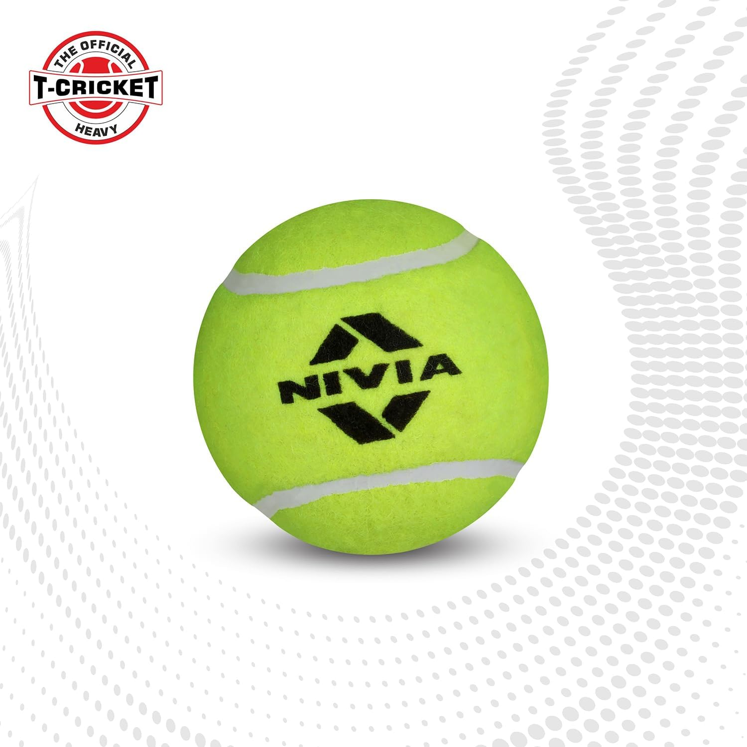 Nivia Heavy Weight Junior Tennis Cricket Ball, Pack of 12 (Yellow), Heavy Wt