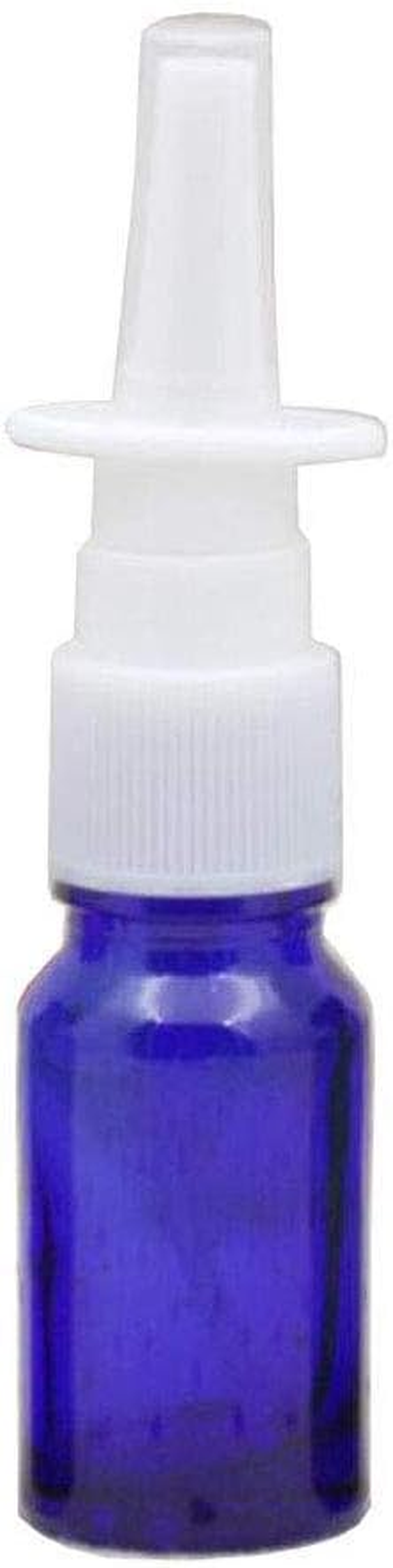 6 Pcs 10 Ml Empty Refillable Nasal Spray Bottles,Portable Glass Nasal Spray Bottle Container,Used to Store Medical Water and Liquid,Brown - Blue image number 4