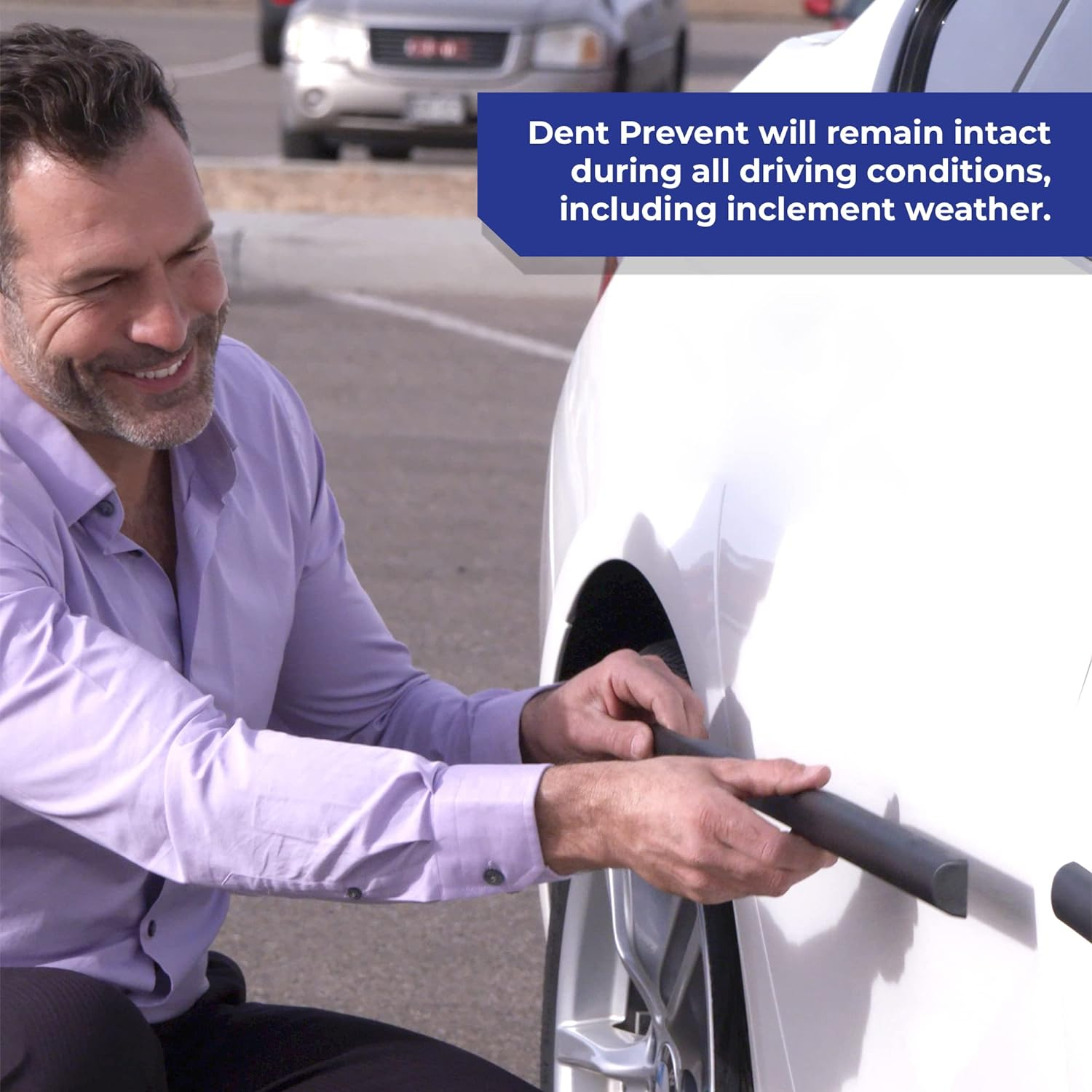 Dent Prevent Removable Magnetic Car Door Protector, 2-Pack Door Ding Protector for 2 Doors, Extendable to Fit All Car and Truck Doors with High Energy Magnets, Prevents Dents, Scratches and Dings image number 1