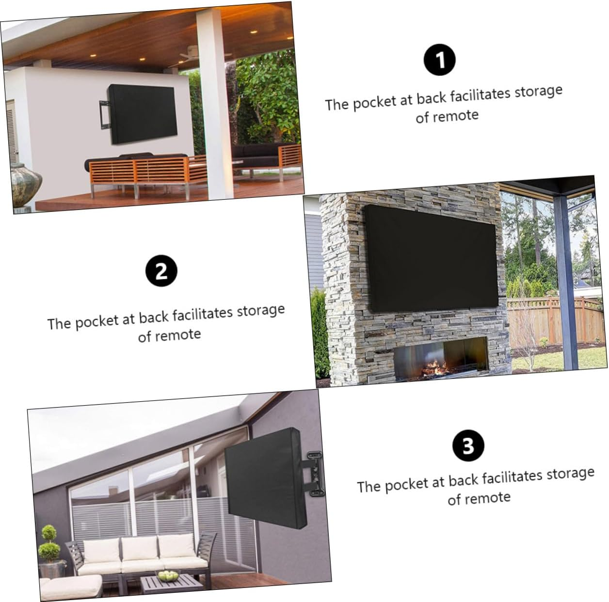 OSALADI Tv Screen Protector Outdoor Cover for Lcd Television Durable Dust and Weather Resistant Shield for Year Protection against Rain Sunlight and Animals image number 6