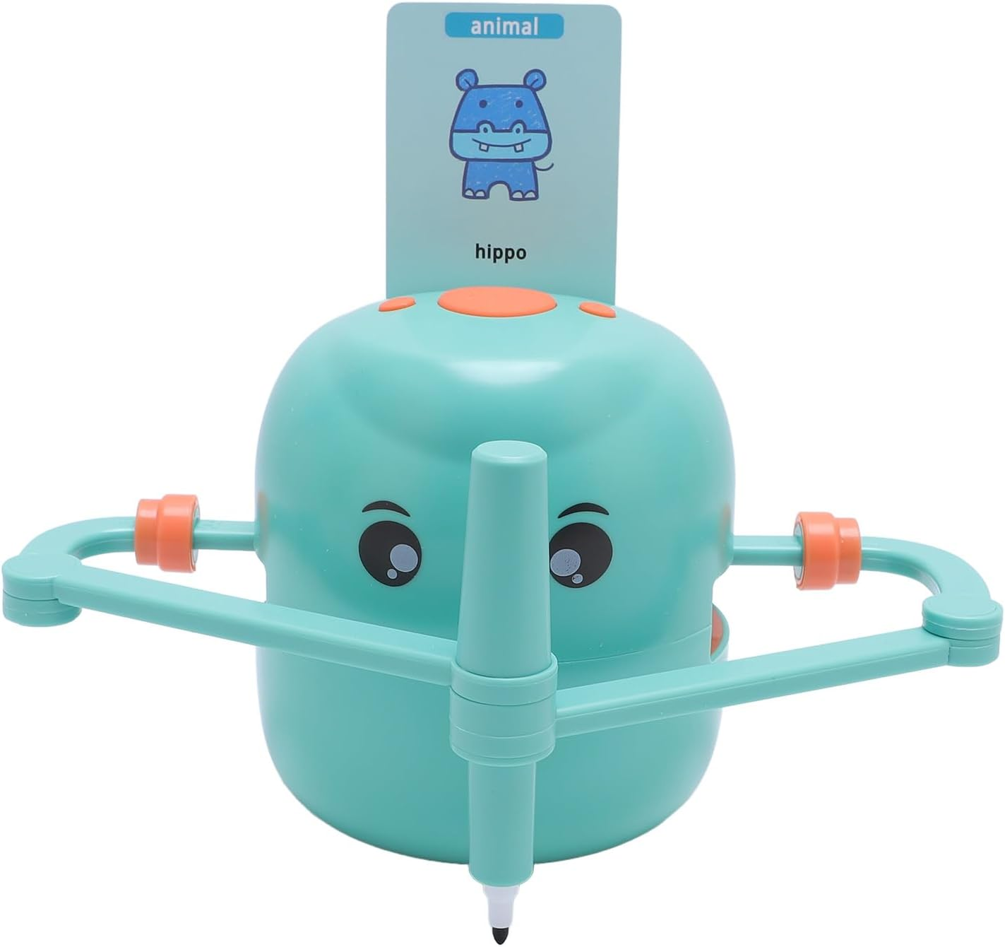 Dpofirs Drawing Robot for Kids with 100 Learning Cards and 2 Pens, Educational Smart Art Painting Machine, Drawing Guidance for Early Learning, 2400Mah (Rose Red)