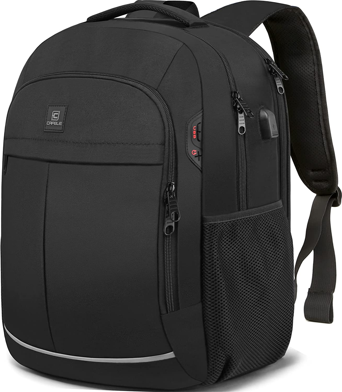 Cafele 17.3 Laptop Backpack Travel Computer Backpack College Bookbag School Backpack with USB Charging Port