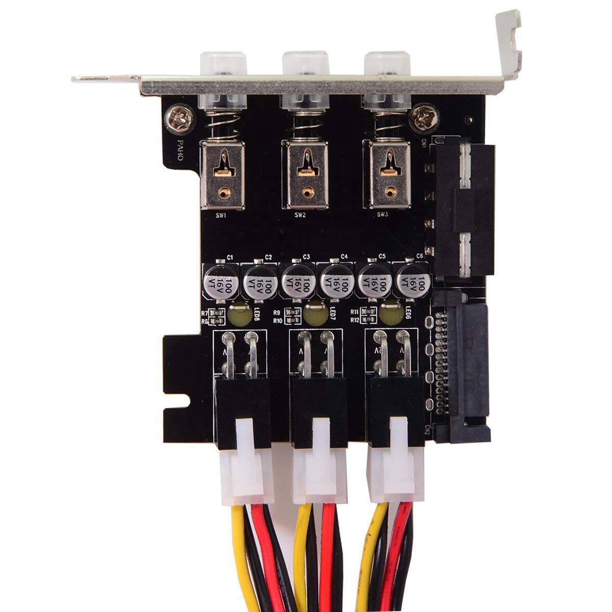 Chenyang 3 Way HDD/SSD Power Switch with Low Profile Bracket - CY-PW-019 - ATX Standard Chassis Compatible - Personal Computer image number 2
