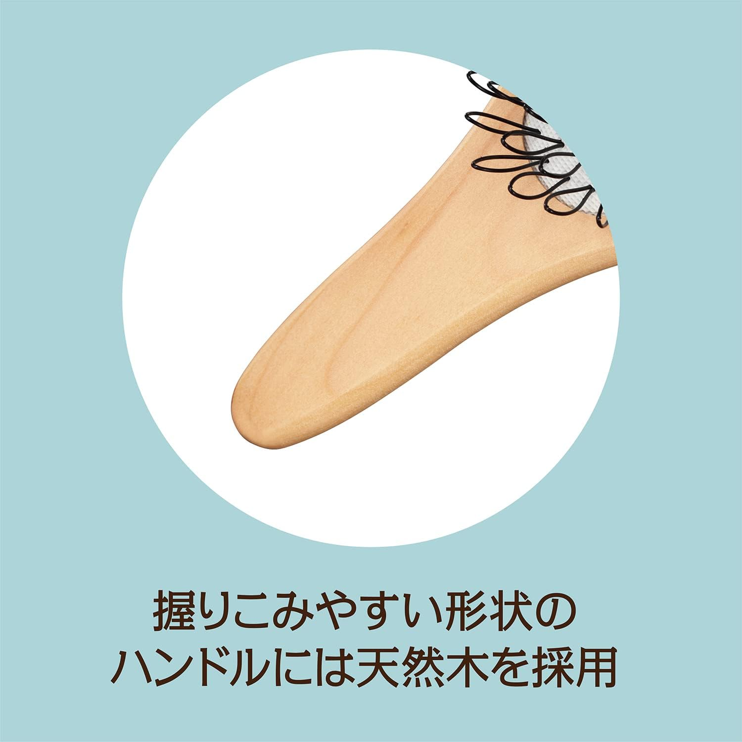 Kai Corporation KQ3176 Loop Brush for Scalp, Hair Brush, Hair Care, Loop Hair, Scalp Cushion, Brushing, Blow image number 3