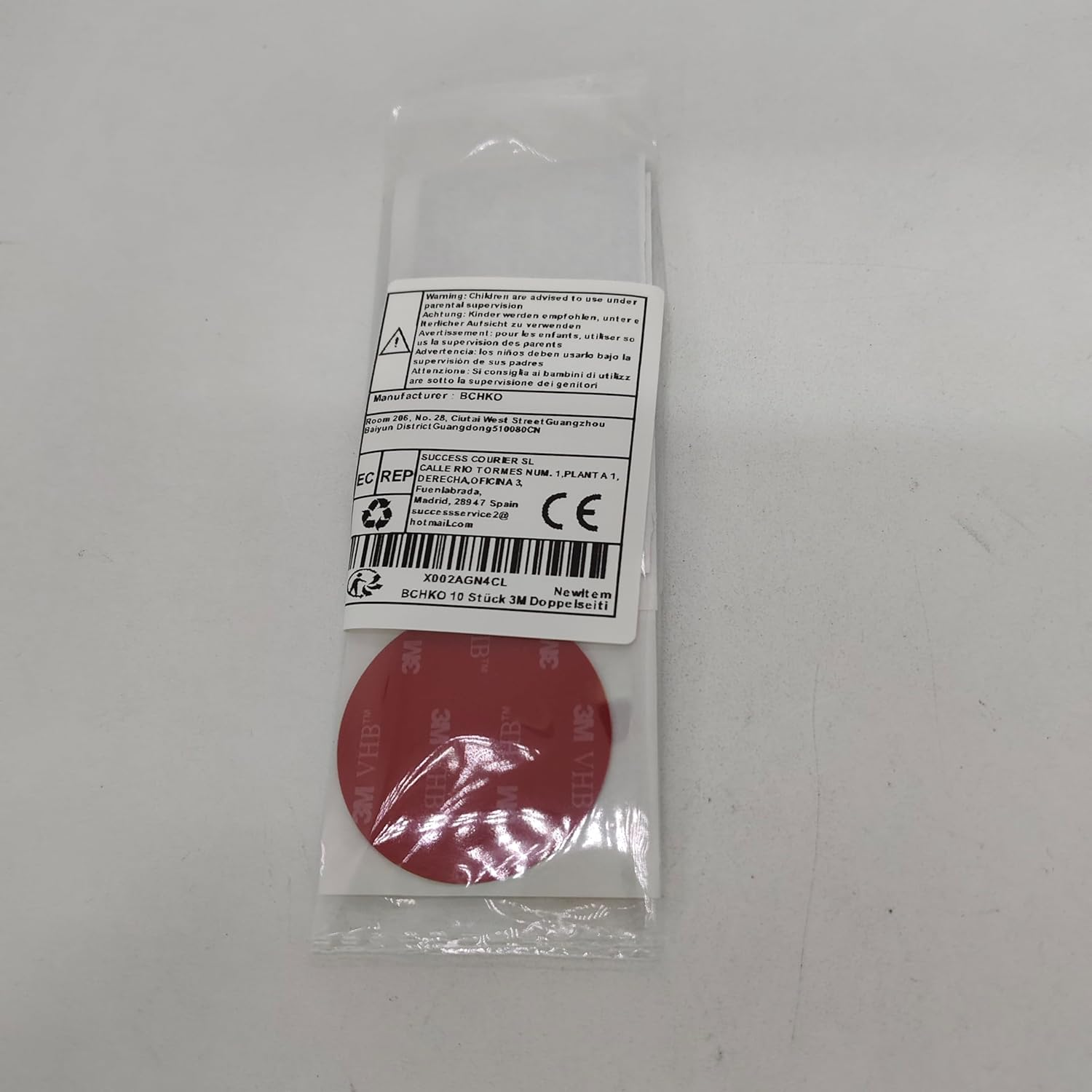 Pack of 10 3M Double-Sided Adhesive Tape Stickers, VHB Car Camera Mounting Tape for Car, Dashboard, Waterproof, Heat Resistant, Strong Adhesive Tape Stickers (Square and Round) image number 4