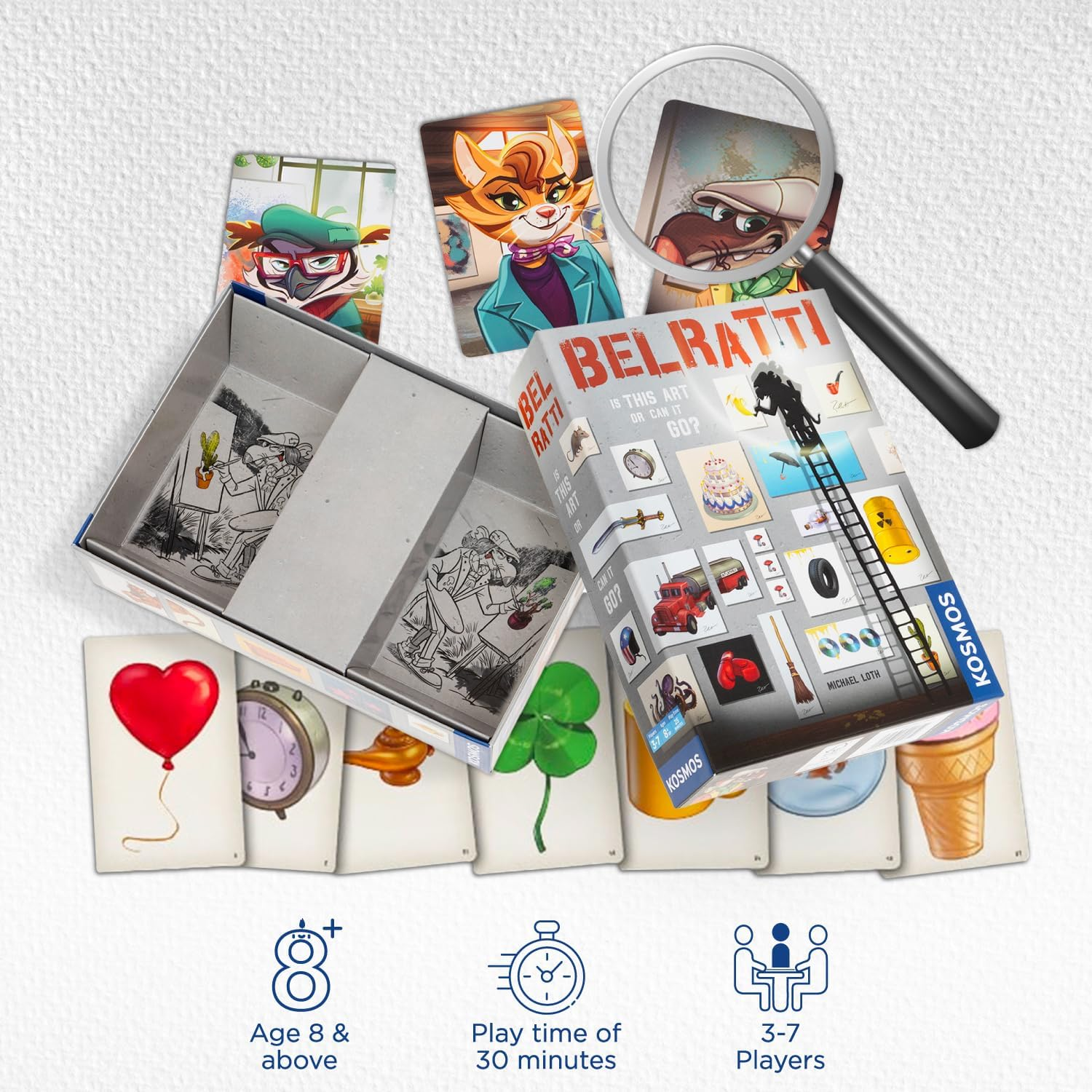 Thames & Kosmos Belratti | Party Game | Family Game | 3-7 Players | Ages 8+ | Picture Game image number 1