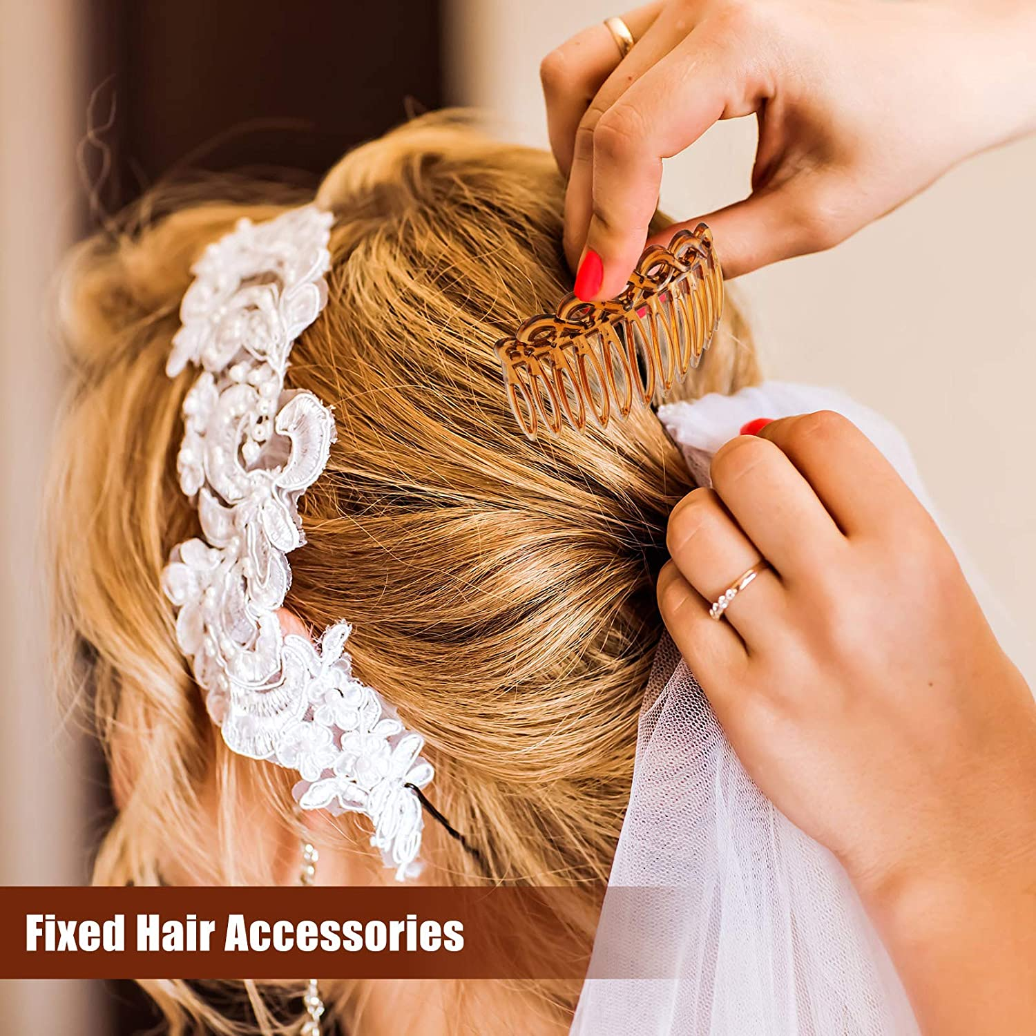 (9 Teeth Side, 11 Teeth Side, 23 Teeth Side) - 24 Pieces French Hair Side Combs Set Plastic Twist Comb Hair Clip Combs Accessories for Girls Women (9 Teeth Side, 11 Teeth Side, 23 Teeth Side) image number 4