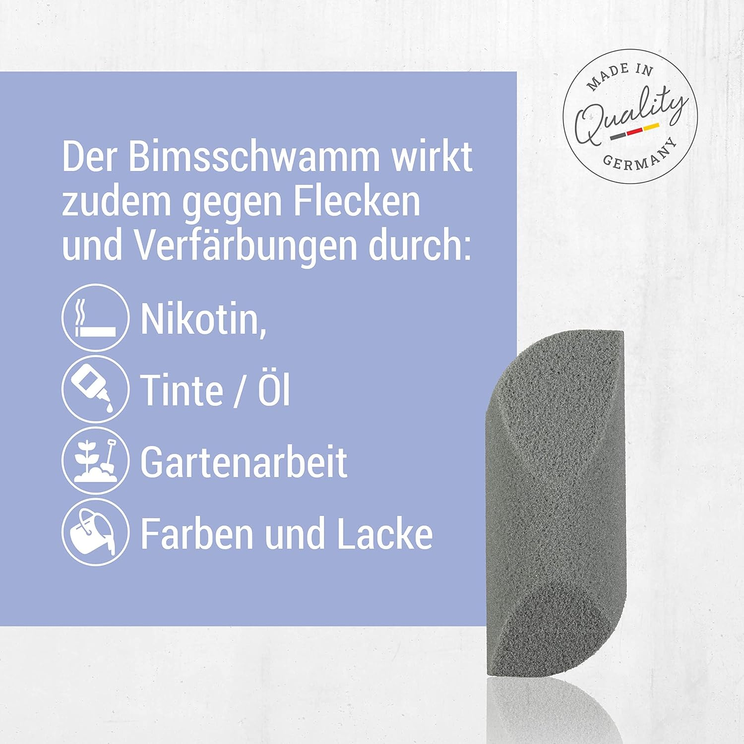 Titania Pumice Sponge, Ergonomic Shape, image number 1