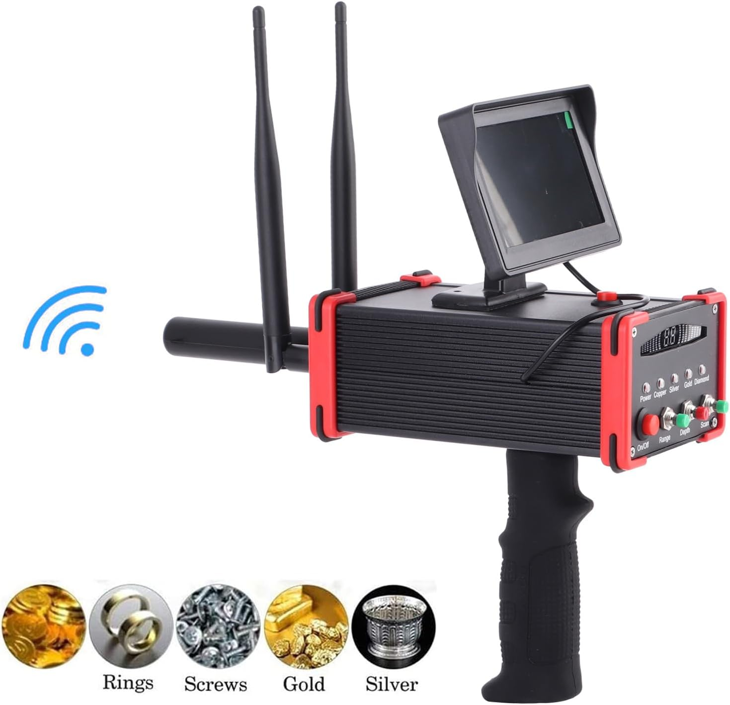 Underground Metal Detector for Adults Professional, 99 Meters Copper Scanner with 16Meter Underground, Higher Accuracy, Treasure Finder for Gold, Silver, Copper, and Gems (AU Plug) image number 1