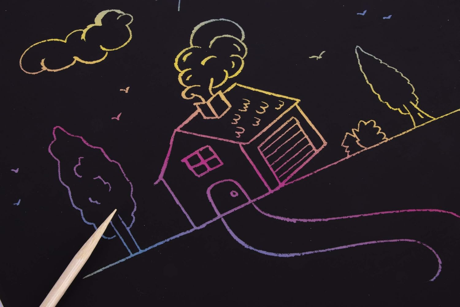 APLI Kids 18226 &ndash; Magic Scratch Scraper Sheets 10 Sheets 5 Tools