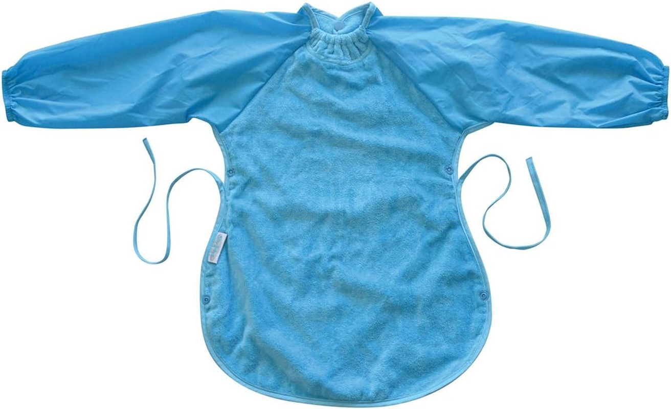 SILLY BILLYZ Unisex Baby Plain Baby Bib, Aqua, One Size US image number 1