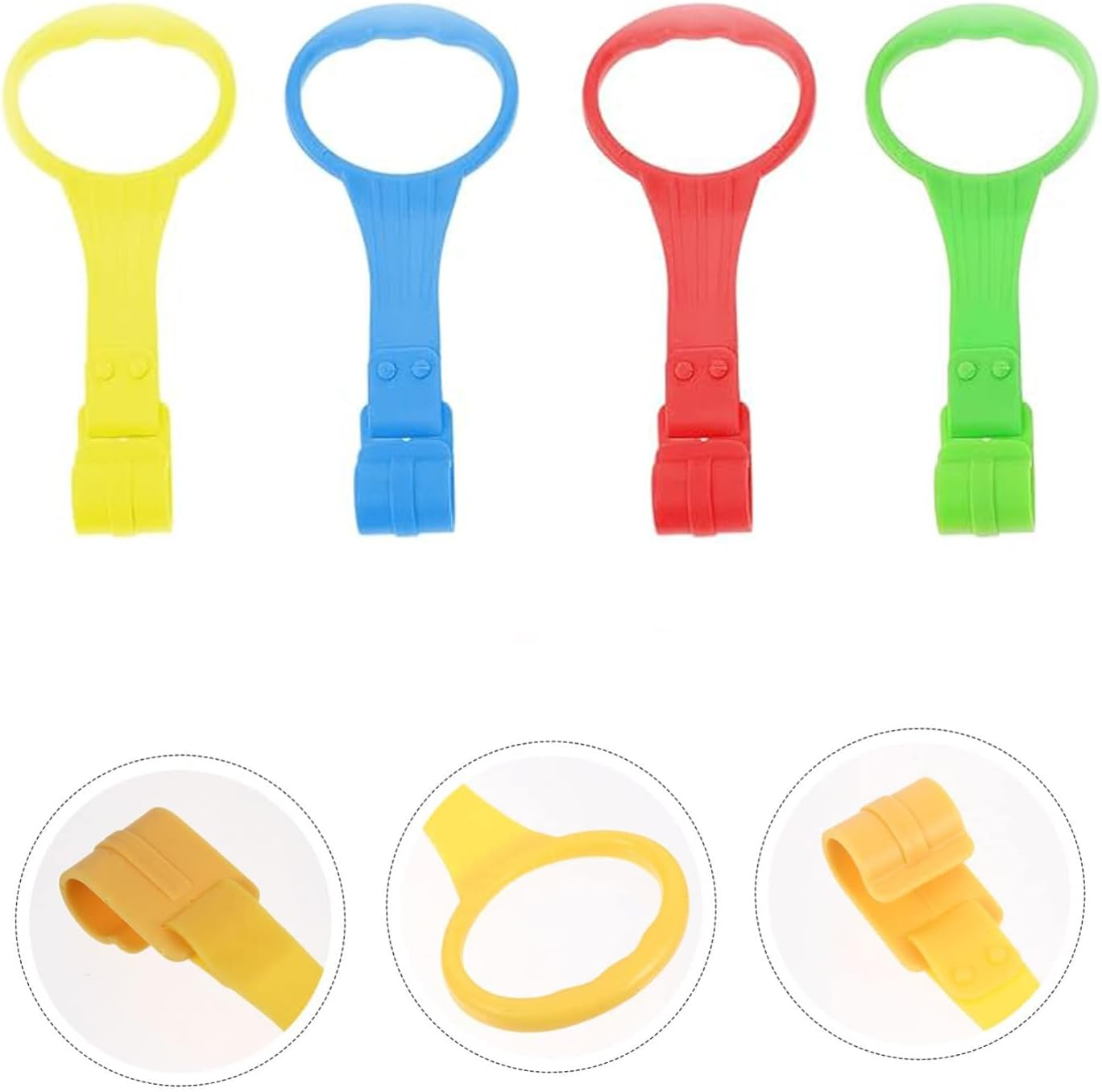 WEZCHUGHAOL Baby Play Pen Pull up Ring &ndash; Colorful 4-Piece Set for Toddler Walking & Playpen Safety image number 4