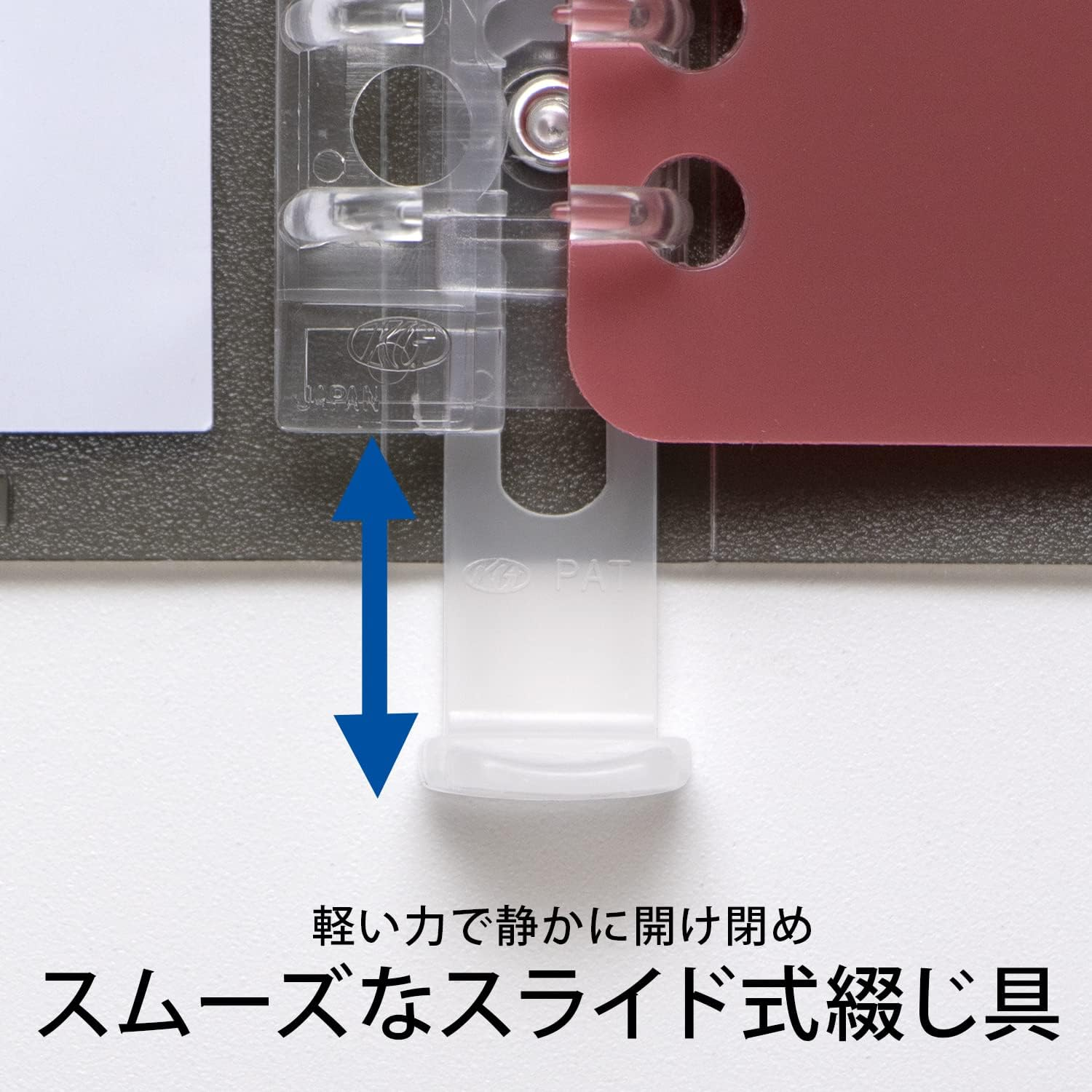 Kyokto Slim Binder Papel Rule 26 Holes B5 LN35TK Gray image number 5