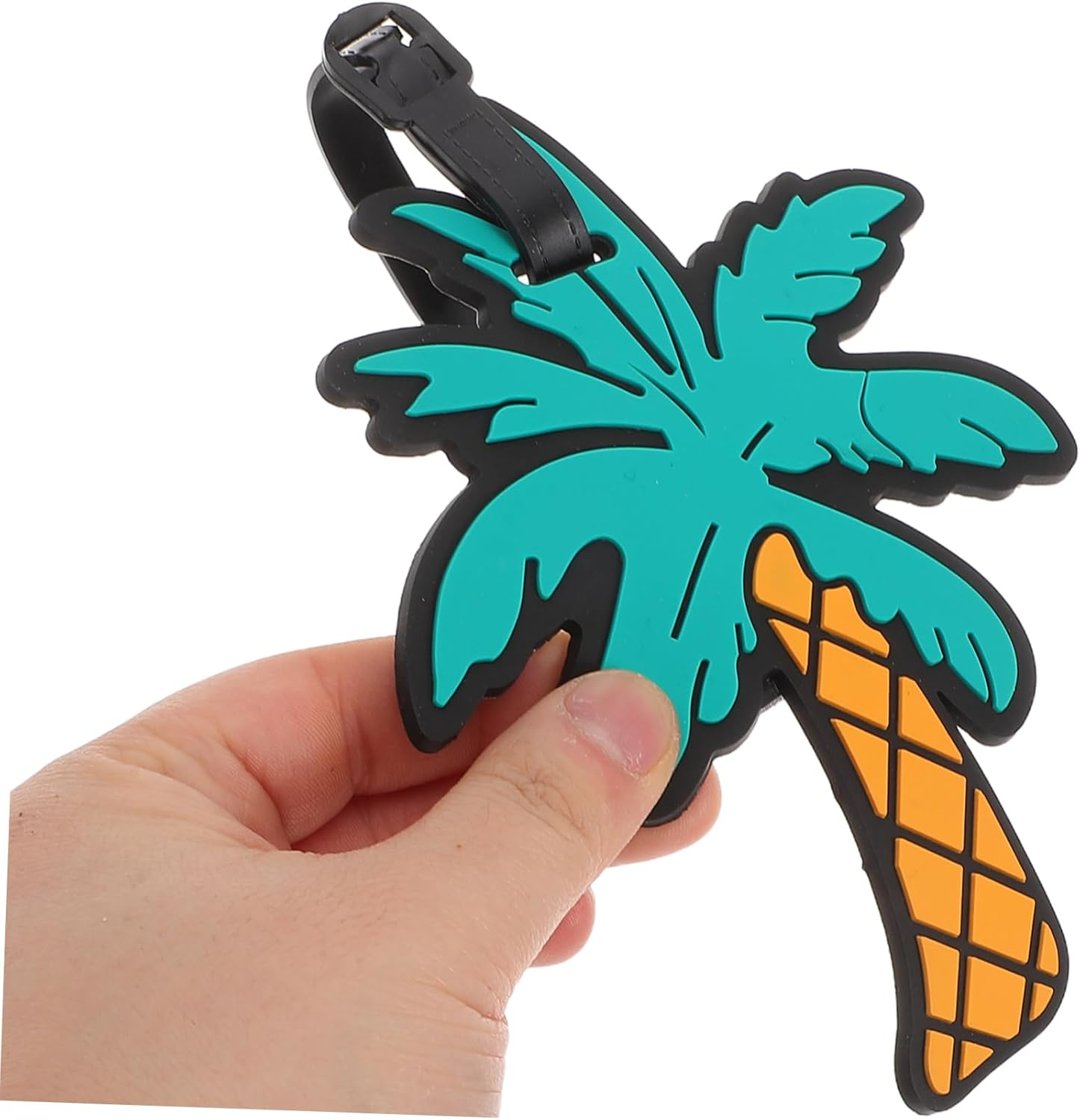 GAROZATION 3Pcs Hawaiian Sunglasses Stylish Beach Luggage Tags Comfortable PVC Easy Identification for Travel image number 1