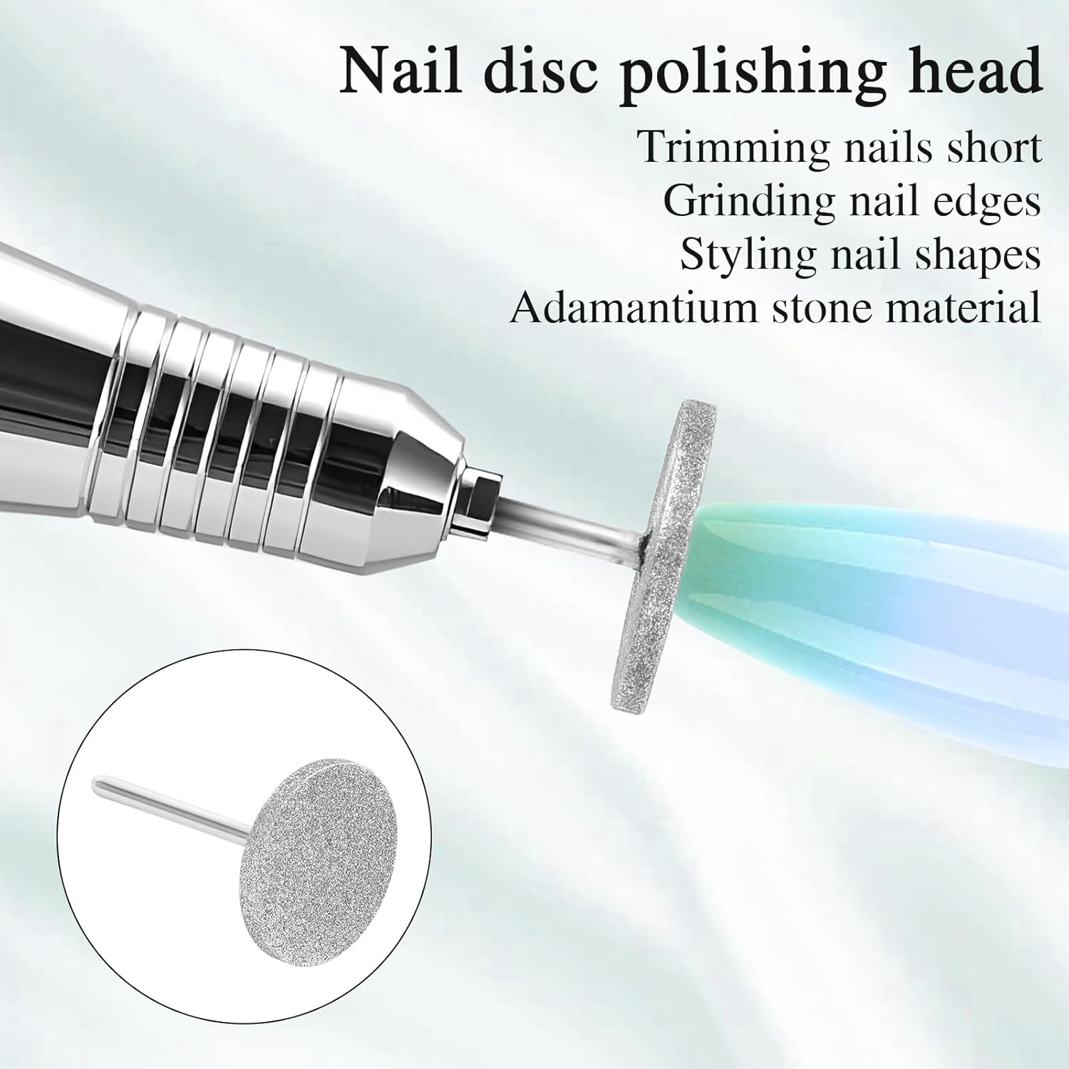 Elevatetech 2 Pcs Sanding Disc Nail Drill Bits, Electric Foot File Cuticle Bits with 4 Pcs Sanding Paper Discs Hard Skin Callus Remover Pedicure Supplies Fit for Most Electric Nail Drill Machines image number 2