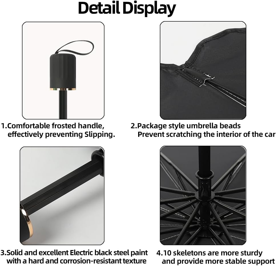 Front Windshield Sun Shade Umbrella for Car - Skycabin Front Window Sunshade Umbrella with Storage Bag for Heat Insulation Protection, Universal Car Sun Visor Protect Vehicle Sedan SUV Truck