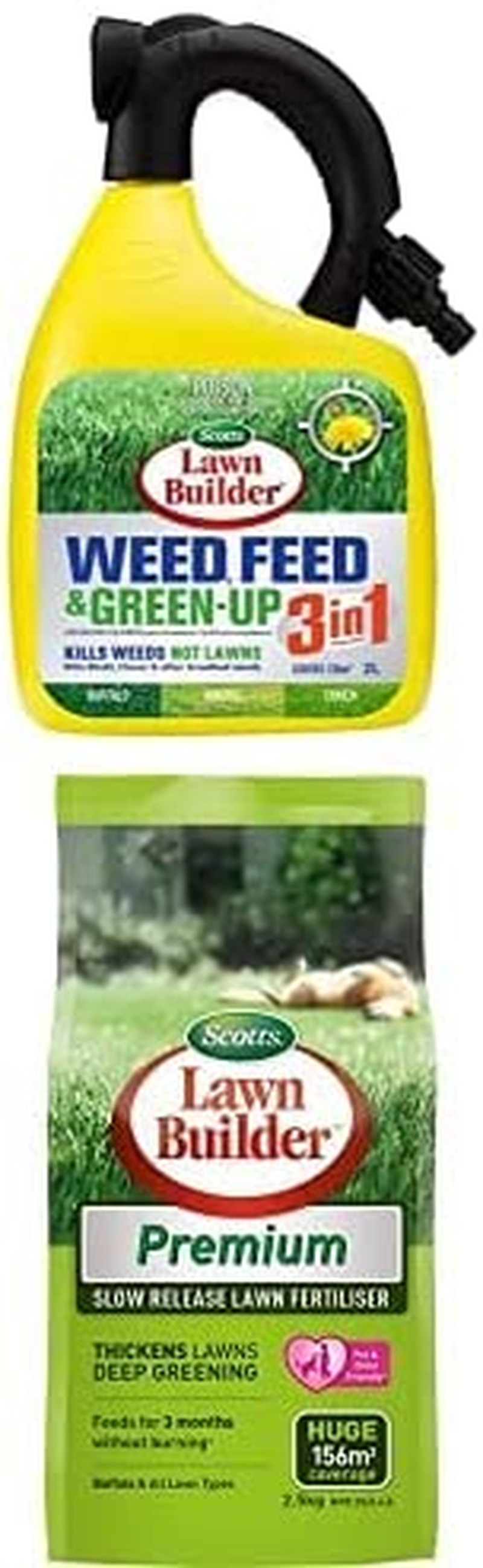 Lawn Builder 3 in 1 Feed Fertiliser + Lawn Builder Premium Fertiliser (2.5Kg) image number 1