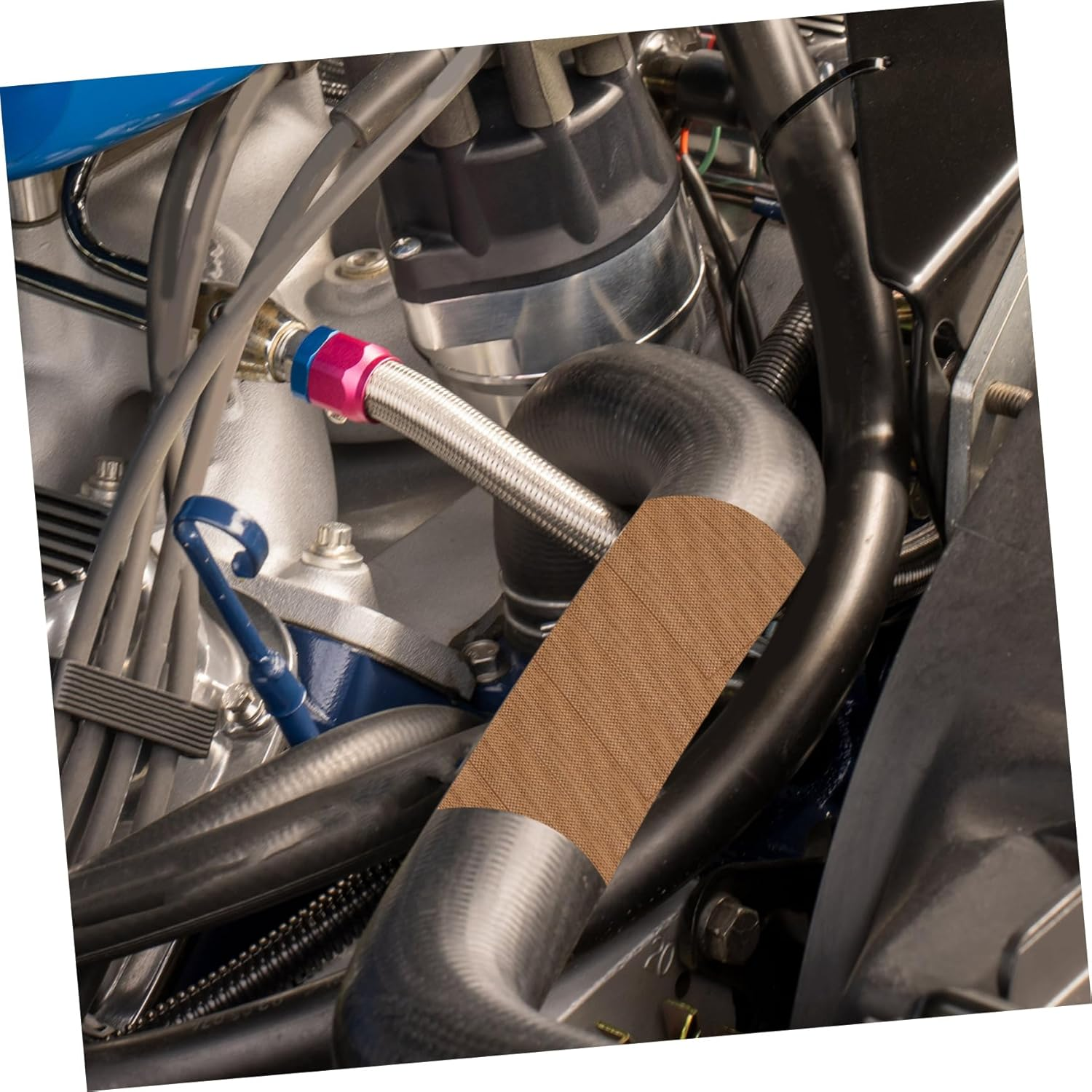 Amosfun High Temp Resistant Adhesive Tape PTFE Coated for Electronic Device Protection Static Prevention Wear and Abrasion Resistant Thick