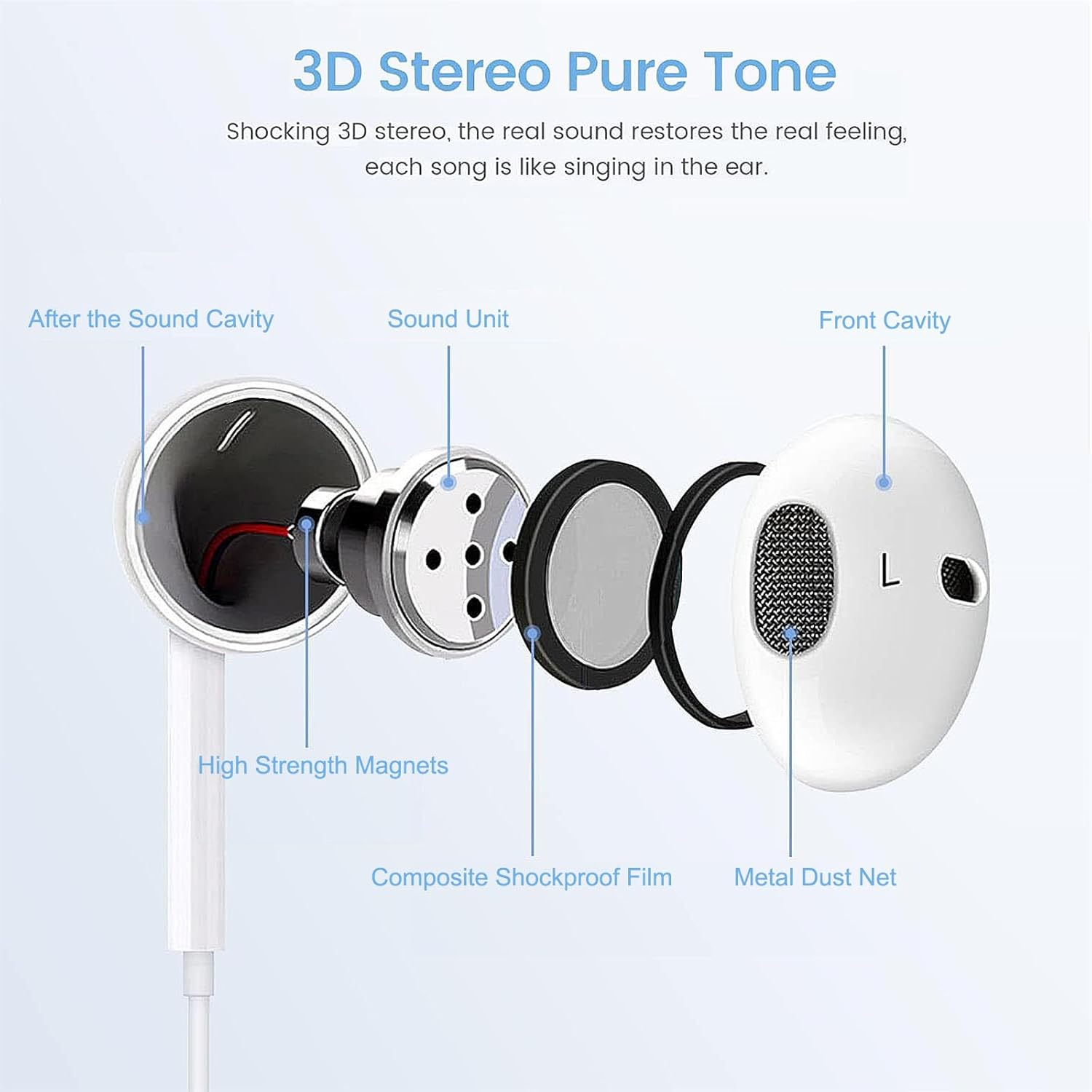 2 Packs for Iphone Headphones Wired Earbuds Earphones Noise Reduction with In-Line Microphone & Volume Control Hifi Stereo Headsets Compatible with Iphone 14/13/12/11/Xr/Xs/X/8/7/Se/Pro/Pro Max