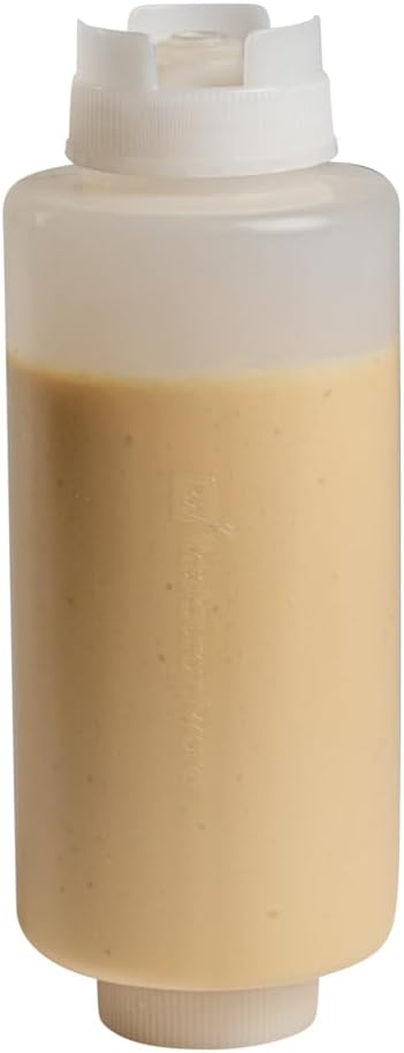 Restaurantware 32Oz. FIFO Inverted Plastic Squeeze Bottle with Refill and Dispensing Lids - First in First Out - Perfect for Restaurants, Catering, and Food Trucks - 1Ct Box - image number 4