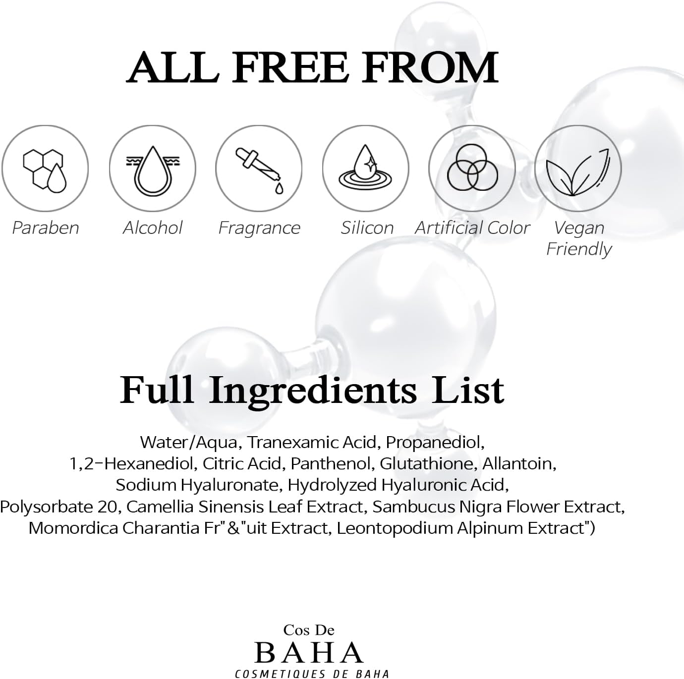 Cos De BAHA Tranexamic Acid 15% Serum 30Ml / 1.0 Fl Oz image number 4