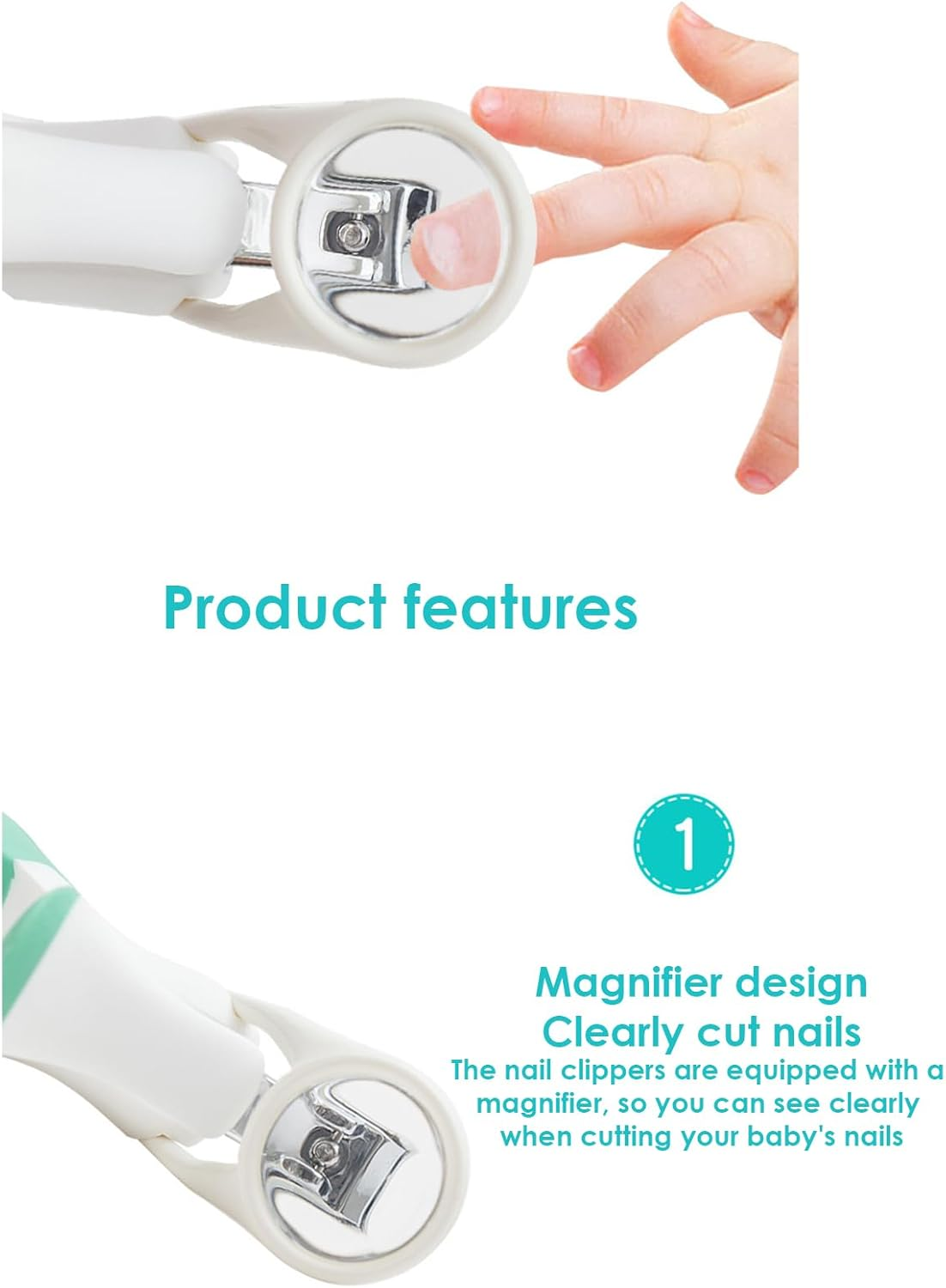 Nail Clippers - Baby Nail Trimmer Fingernail Clippers - Stainless Steel Toddler Fingernail Cutter Precise Tool for Children Boys Family Friends - Pink image number 5