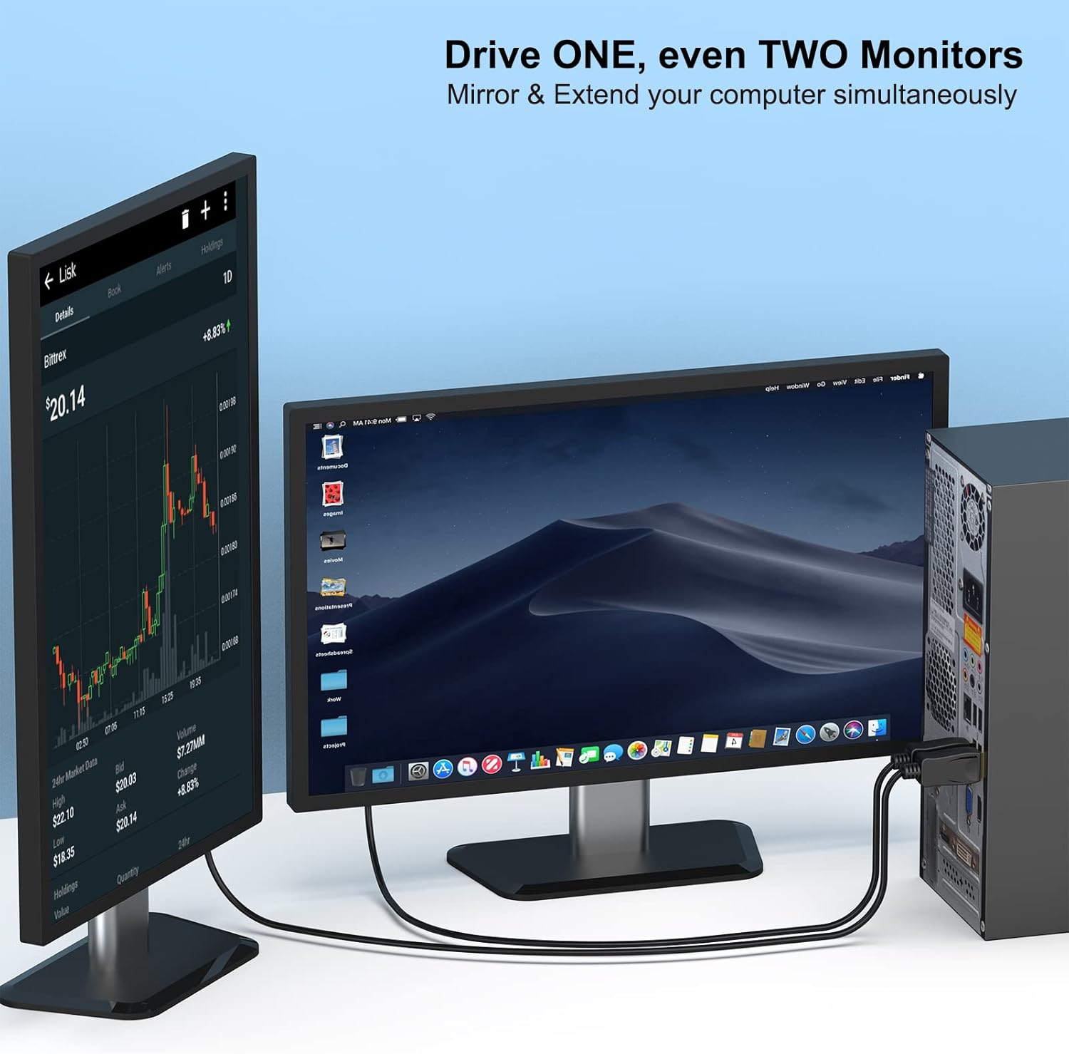 Displayport to VGA Adapter, Benfei DP Displayport to VGA 10 Feet Cable Male to Male Gold-Plated Cord Compatible for Lenovo, Dell, HP, ASUS and Other Brand image number 4