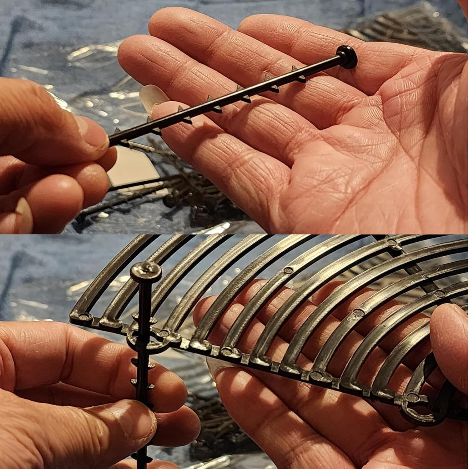 OOTSUN 4PCS Plastic Grid Plant Pot Covers, 30Cm Cuttable Flower Pot Cover with 32 Stakes for Indoor Outdoor Potted Plants for Indoor/Outdoor Potted Plants Soil Protector Grid Cover,Black image number 2