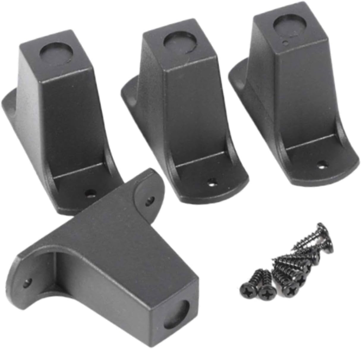 Leeqinersw 4X Rolling Duffle Bag Feet,Foot Stand Multipurpose Upright Luggage Bottom Feet for Wheeled Speaker Accessories, 45Mm Height image number 1