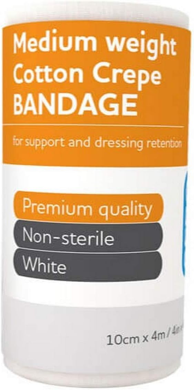 Aero Healthcare Aerocrepe Medium Cotton Crepe Bandages 7.5Cm X 4M, 12 Count, Pack of 12
