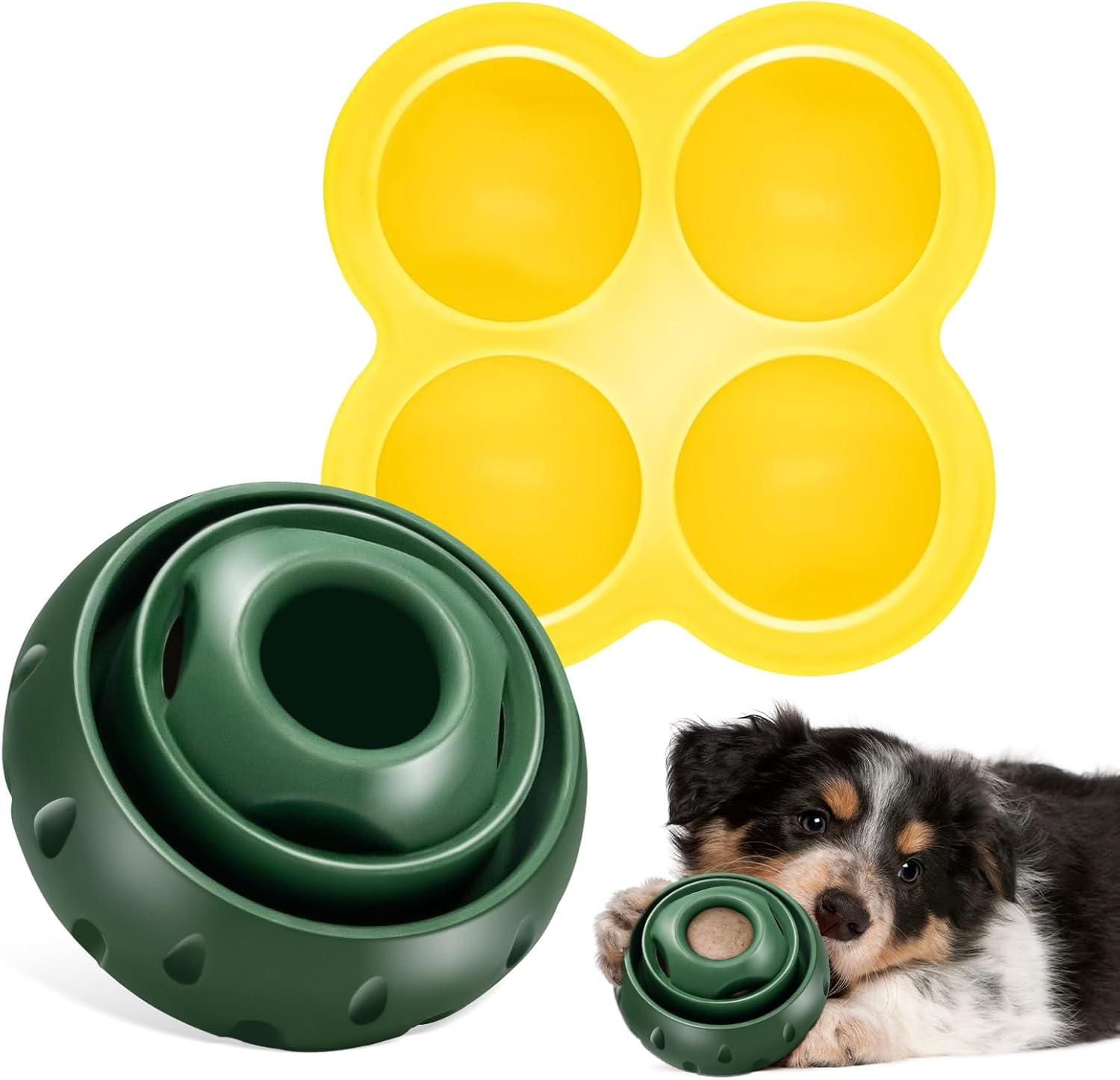 Fillable Interactive Dog Toy,Dog Chew Toy for Dogs Large&Small, Tough Rubberized Dog Toy to Distracted, Reusable of Freezable Dog Treat Dispenser,Dishwasher Safe. image number 4