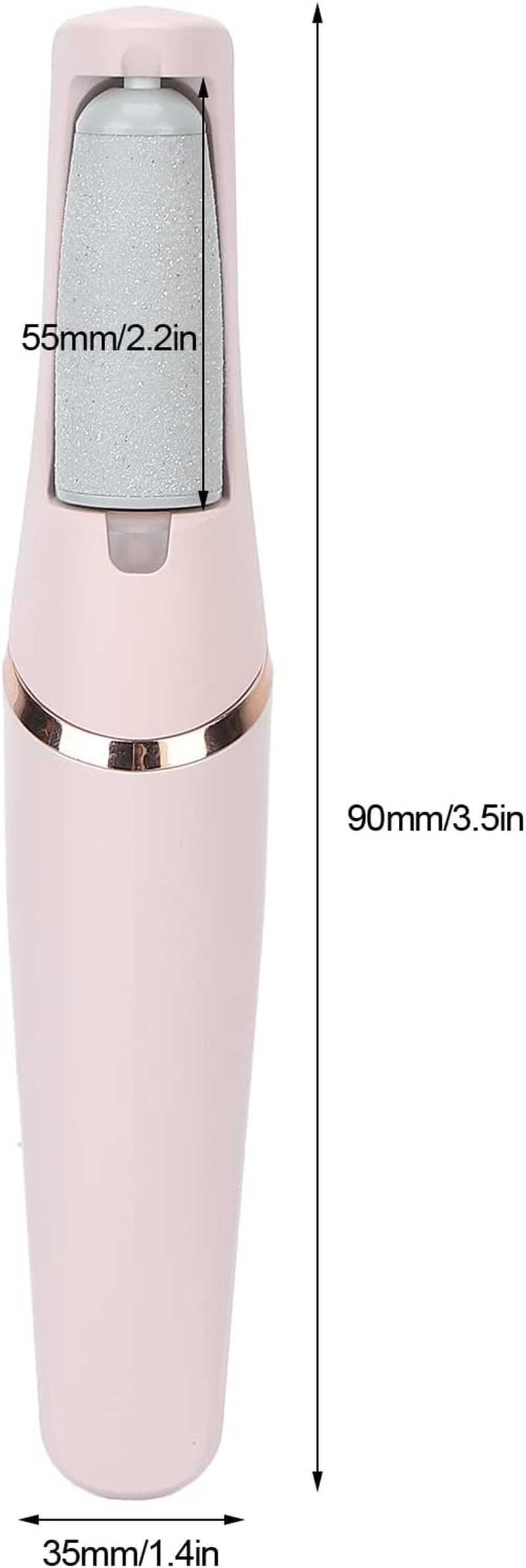 Electric Feet Callus Remover Rechargeable, Professional Portable Foot File Scrubber Pedicure Tools with 2 Gears, Pedicure Tools Kit Feet Care for Dead Skin Cracked Heels image number 4