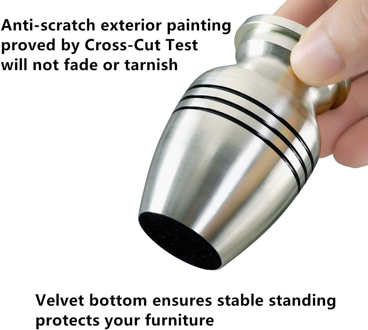 Small Keepsake Urn for Human or Pet Ashes, Hard Metal Cremation Mini Funeral Urn with Velvet Bag image number 4