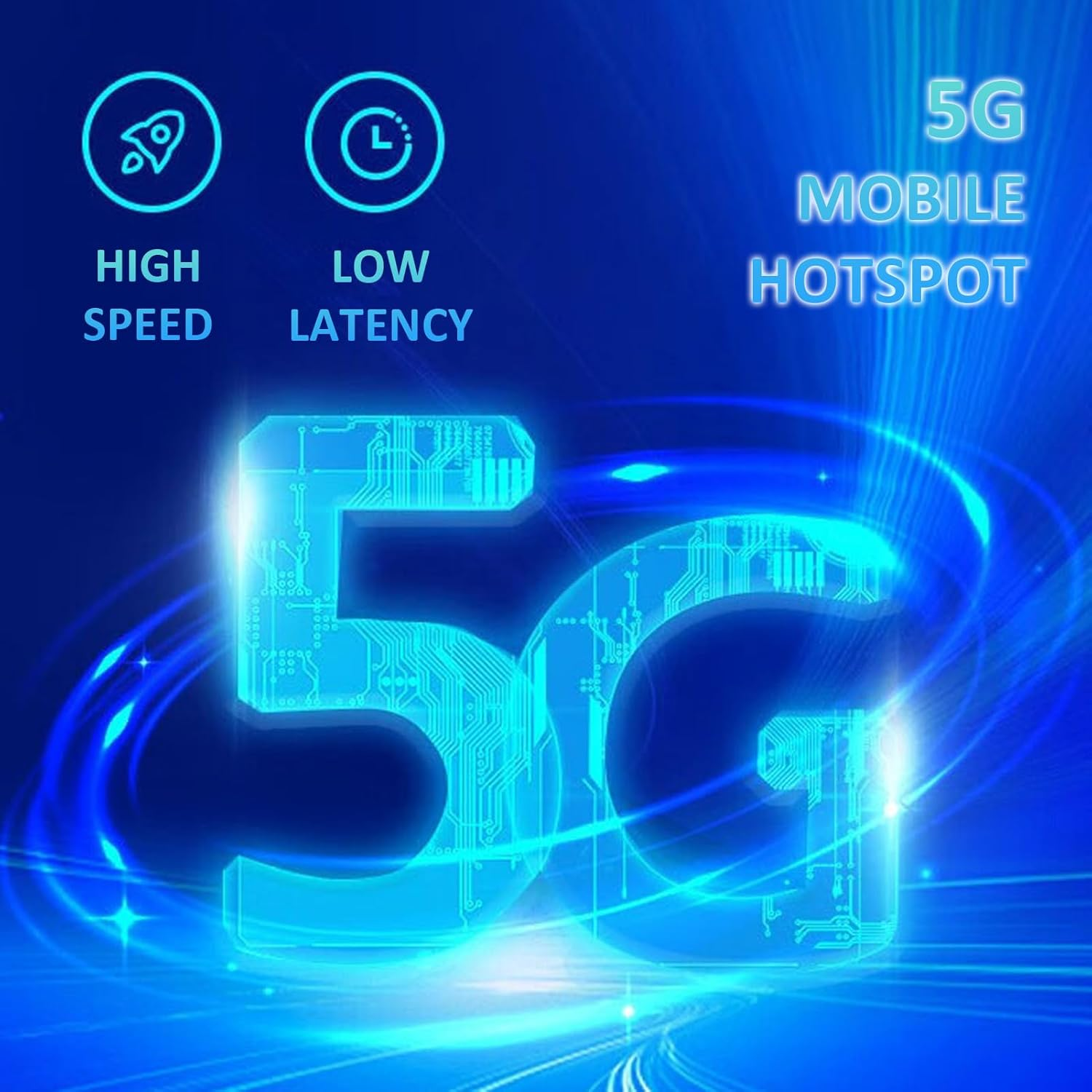 5G Mobile Wifi, 2.4Ghz 5.8Ghz Wifi 6, Portable Mobile Hotspot with SIM Card Slot, 16 Devices Share, 6100Mah Large Battery, Travel Wifi Device for Phones Laptops Tablets image number 6