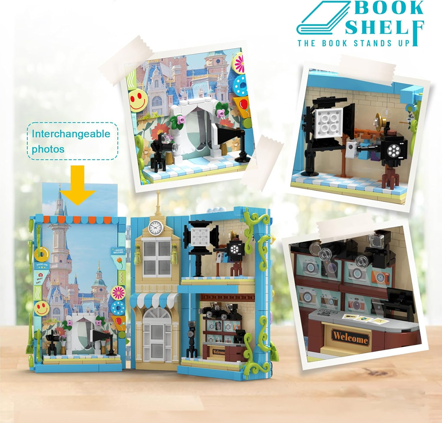 LULUFUN Building Blocks Set, Creative Art Building Kit, 3D Photo Album Construction Toy, Home Decoration Gift for Adults and Teenagers (Phostudio) image number 4