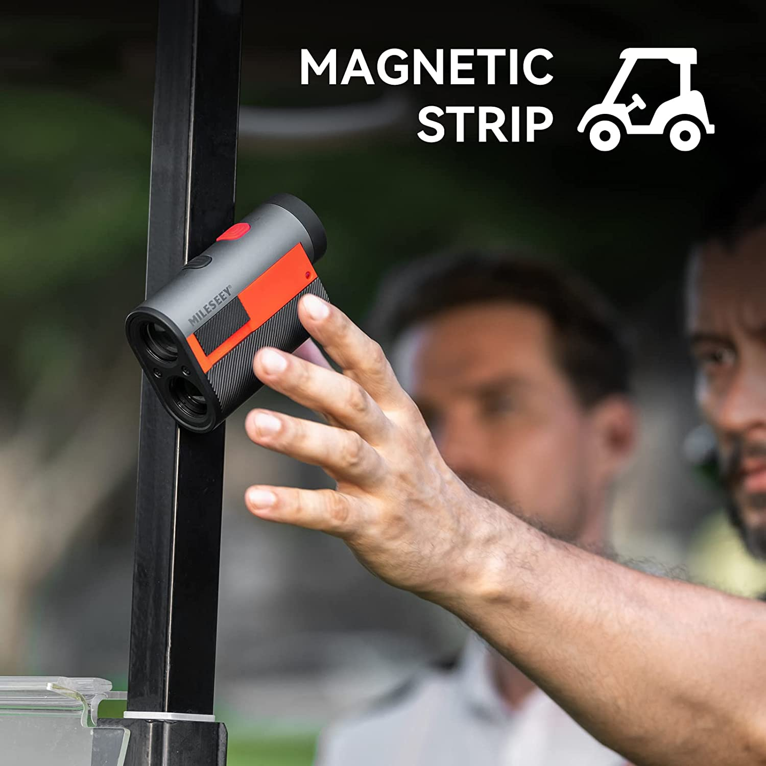 Golf Range Finder 656 Yards with Magnetic, Mileseey Golf Rangefinder with Rechargeable Battery, Flag Lock with Pulse Vibration, Slope On-Off, 6X Magnification, Fast Focus Scan Laser Rangefinder image number 2