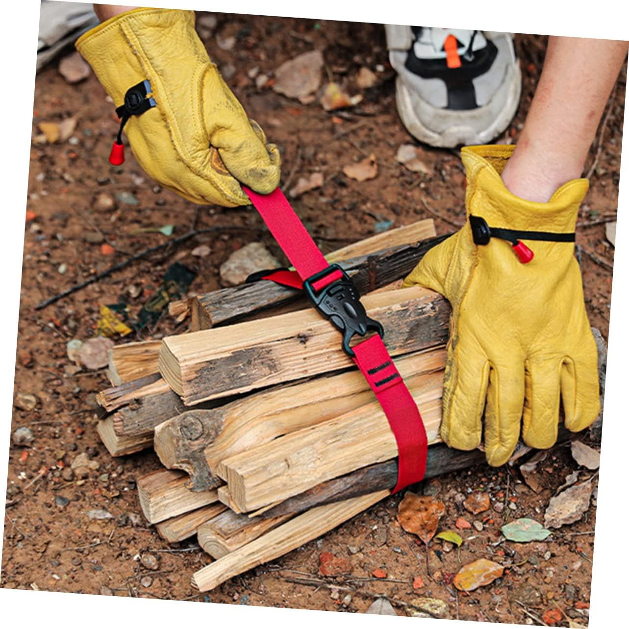 AUTSUPPL 3Pcs Multifunctional Binding Belt Stretchable Strap Quick-Release Ratchet Straps for Luggage Cargo image number 1