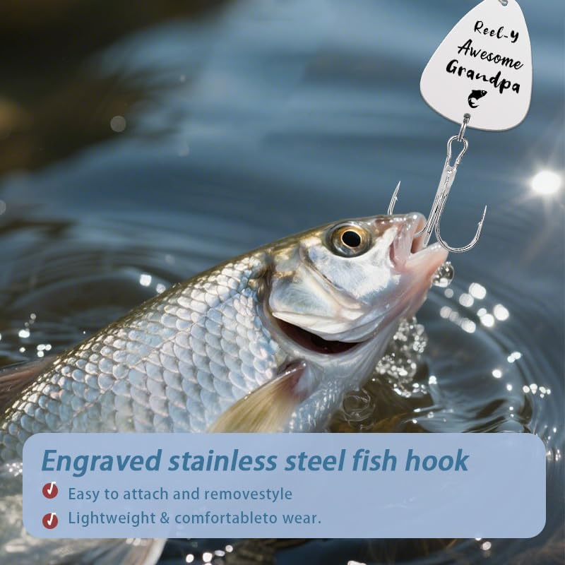 Grandpa Dad Fathers Day Retirement Gift Fishing Lures for Men Daddy Dad in Law Father Day Gifts for Father Grandfather image number 6