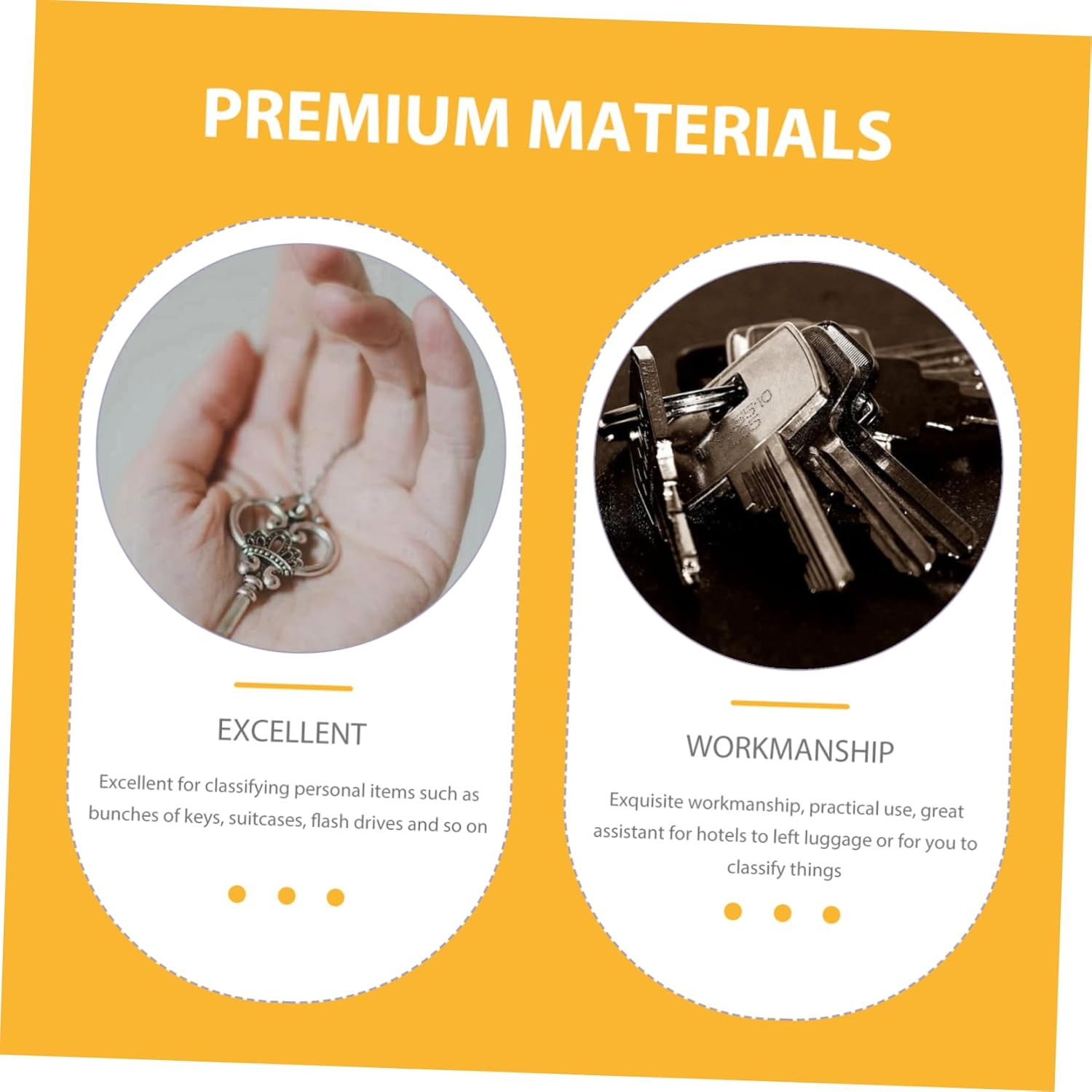 POPETPOP 20Pcs Plastic Blank Luggage Labels Keychain Tags Luggage Hanging Tags Backpack Keychain Blanks Random Color image number 2