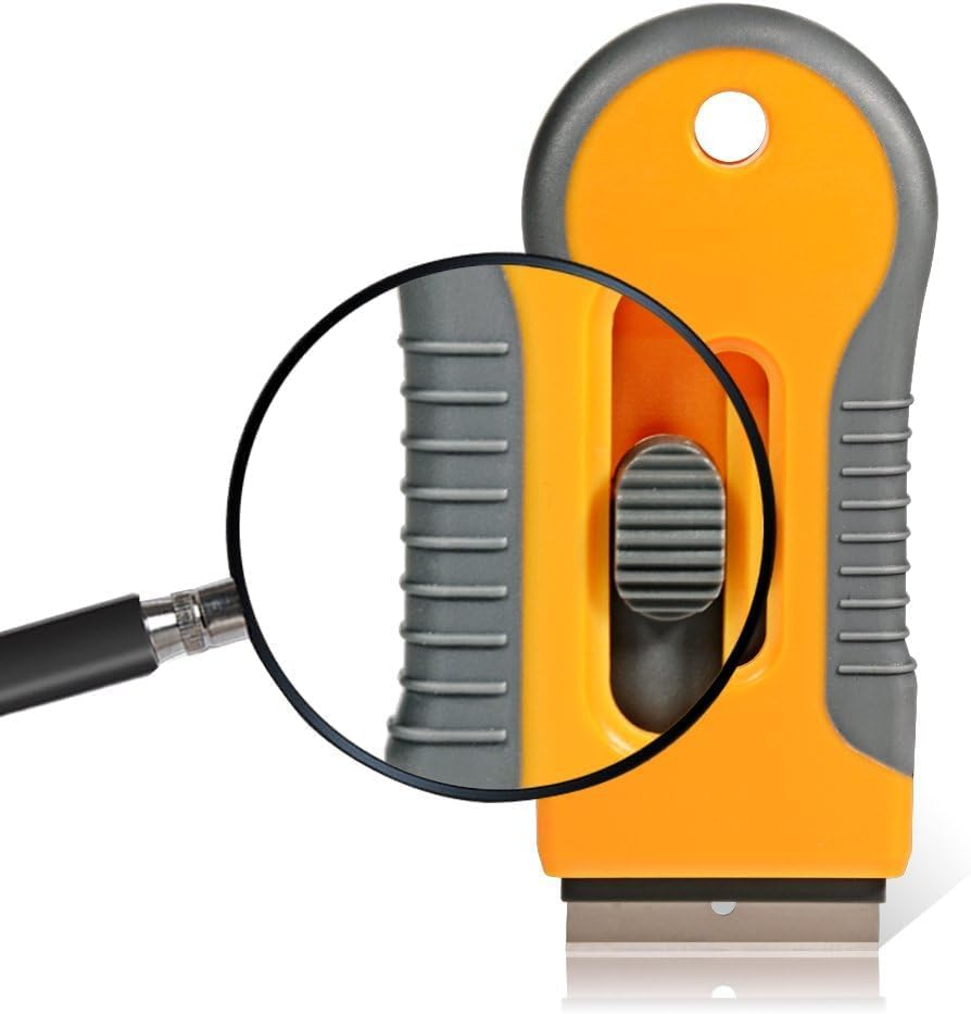 Razor Scraper,4 Inch Scraper Tool with 10 Spare Metal Blades,Razor Scraper Remover for Cleaning Windows, Glass,Tile, Floors,Stove Tops from Paint,Caulk,Adhesives,Labels,Decals,Stickers image number 4